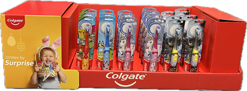 MIXED KIDS ASSORTED POWER TOOTHBRUSH 24 CT DISPLAY NI