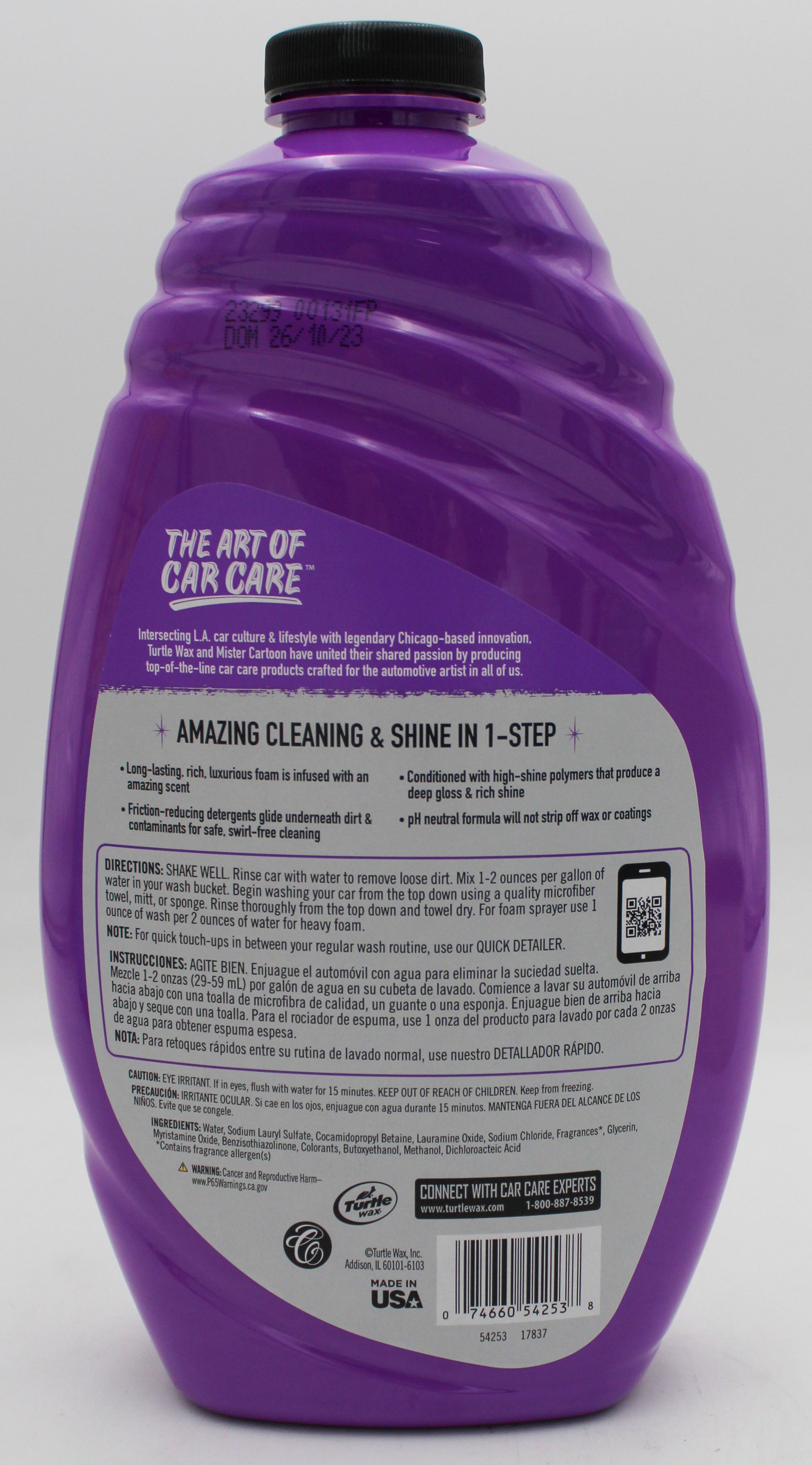 SP TURTLE WAX SLICK WASH & WAX 48oz
