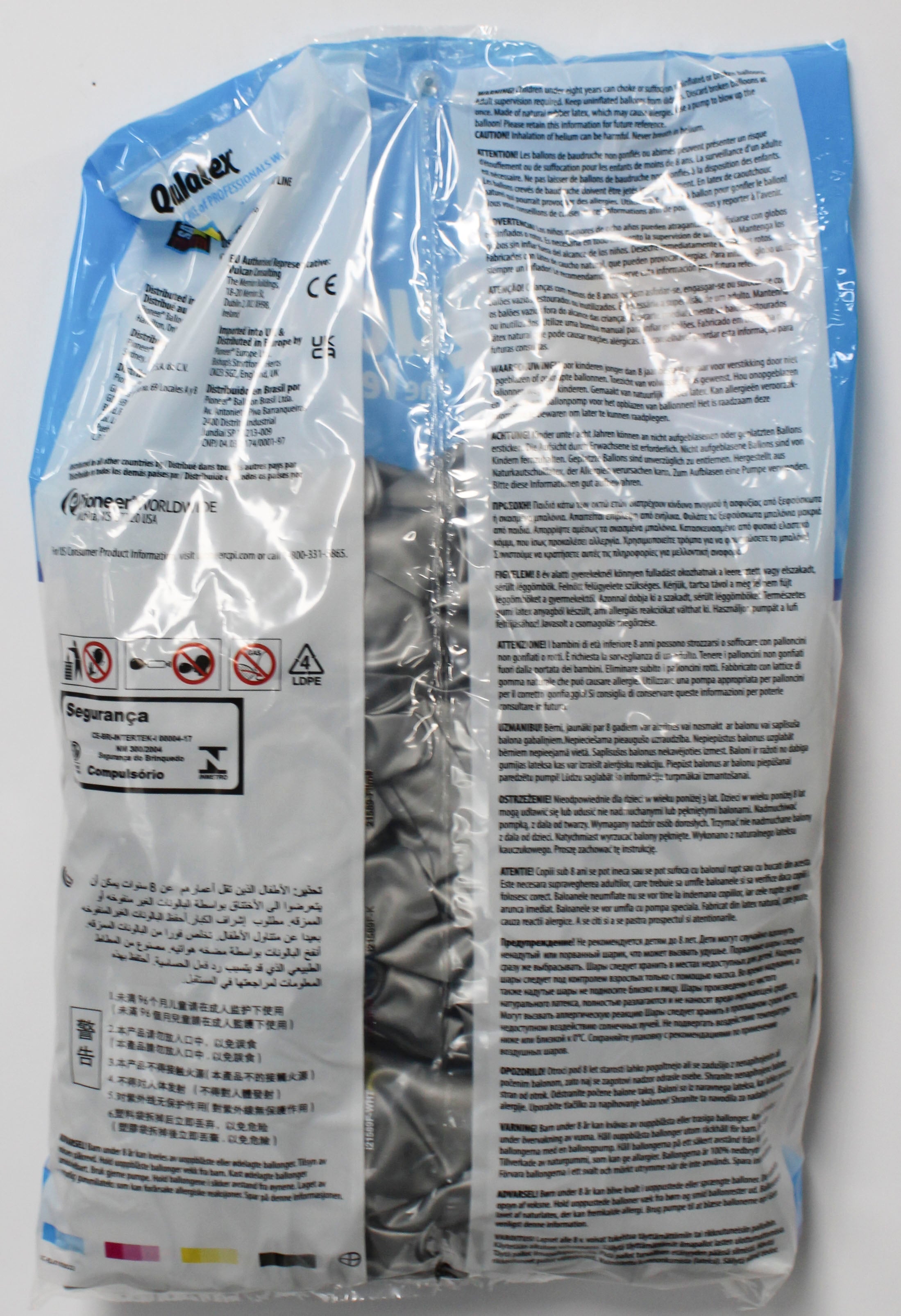 Silver Latex Balloons 9" 100-Pack Wholesale