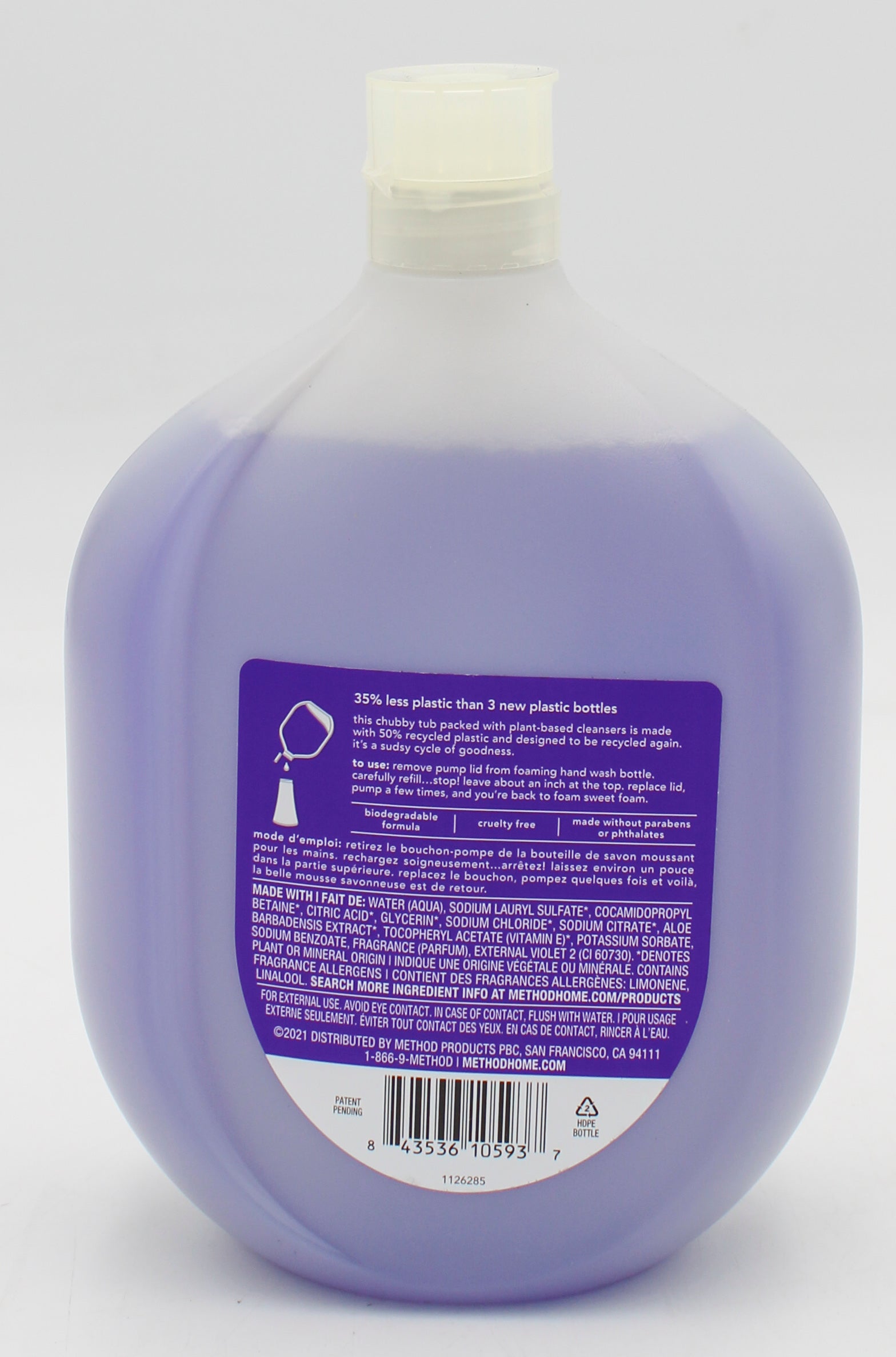 SP METHOD FOAMING HAND WASH FRENCH LAVENDER REFILL 28floz