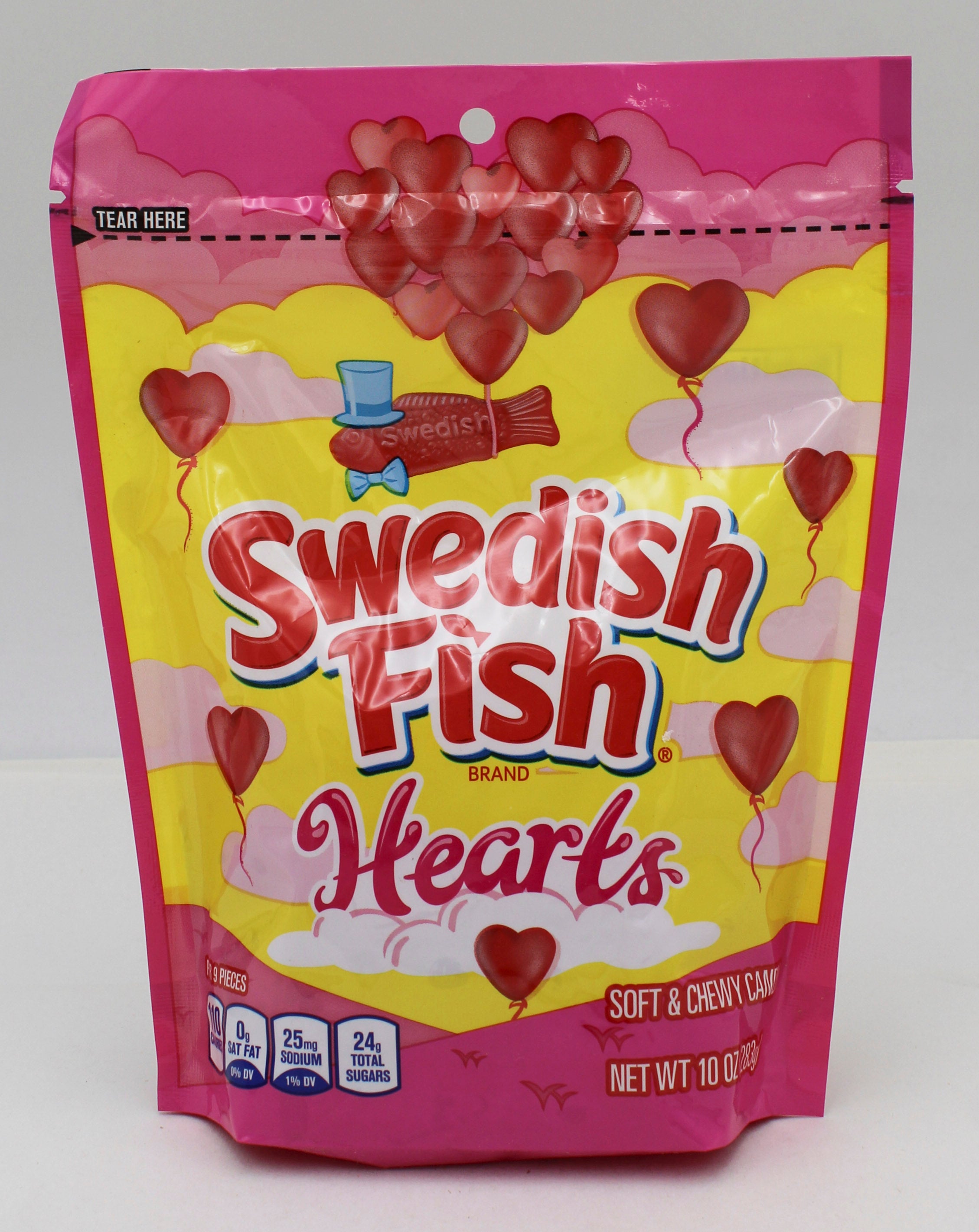SWEDISH FISH HEARTS 10 Oz BB 8/19/26