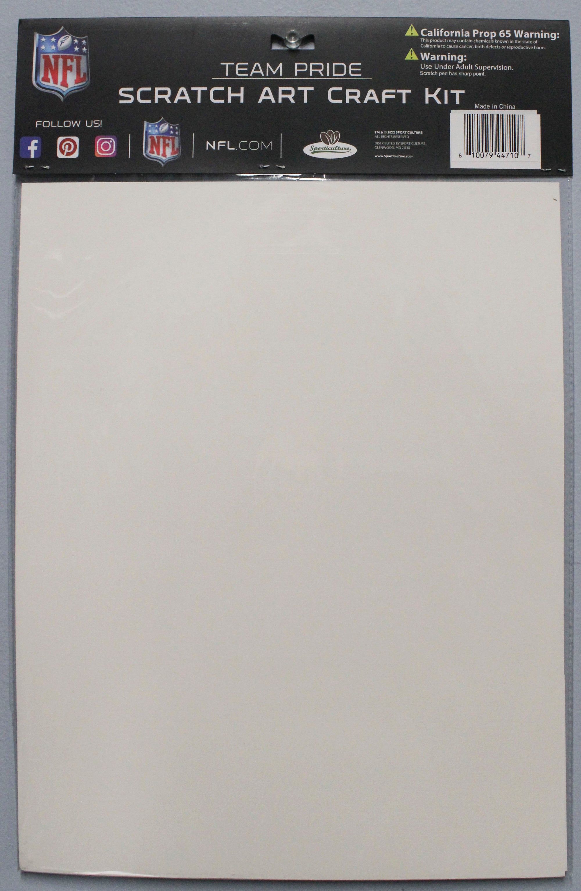 DENVER BRONCOS SCRATCH ART CRAFT KIT