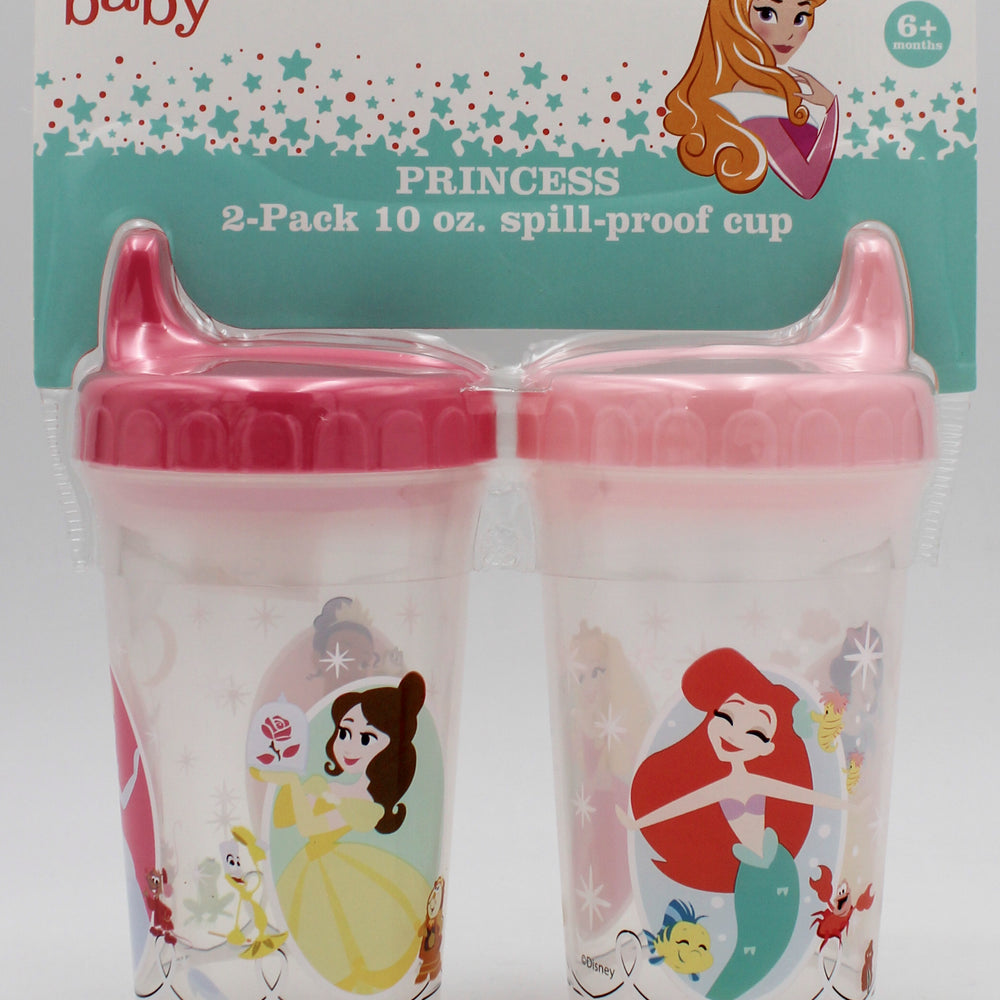 DISNEY BABY 2PK 10OZ SPILL PROOF SIPPIE CUP - PRINCESSES   -  CAN BE SOLD IN U.S.A NI