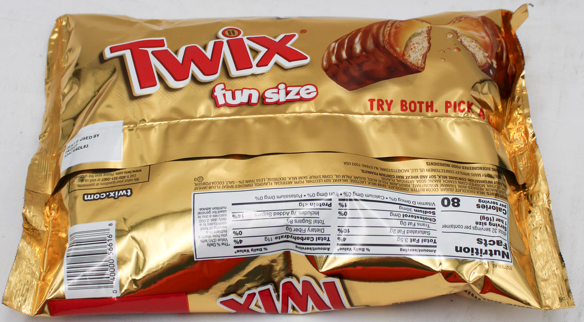 TWIX CARAMEL HALLOWEEN FUN SIZE CANDY 18.28oz BB 4/30/2027