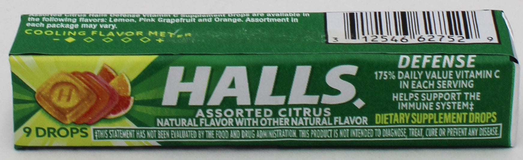 HALLS 9 PC DEFENDER ASST CITRUS EXP 10/11/26