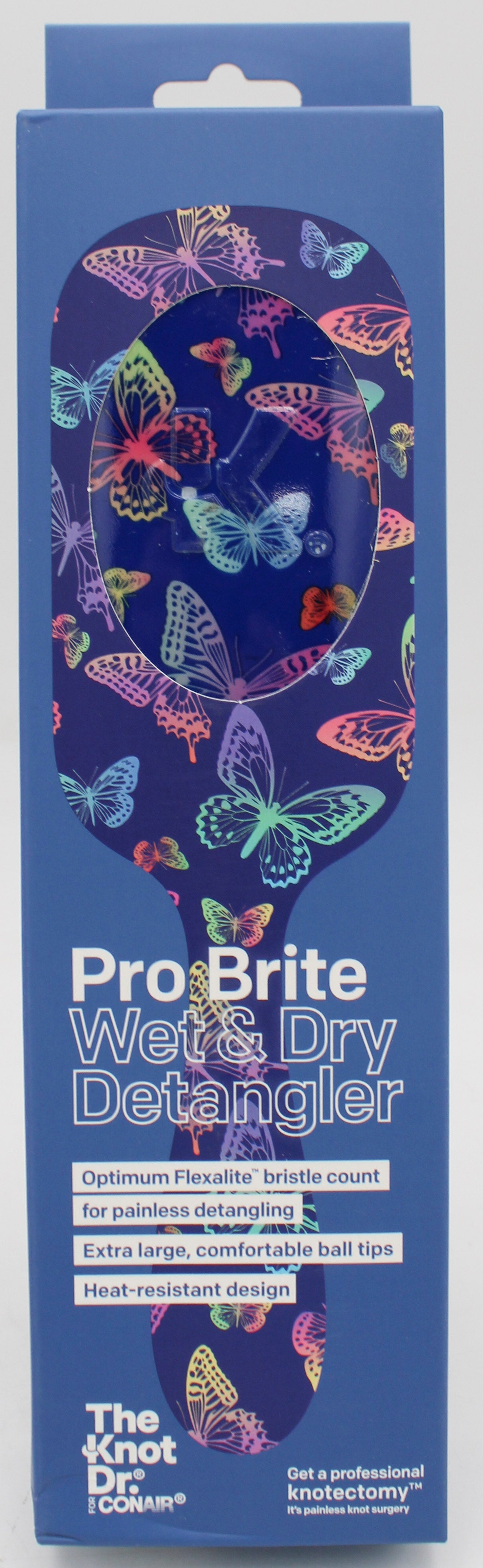 CONAIR KNOT DR. PRO BRITE BRUSH - BUTTERFLIES NI