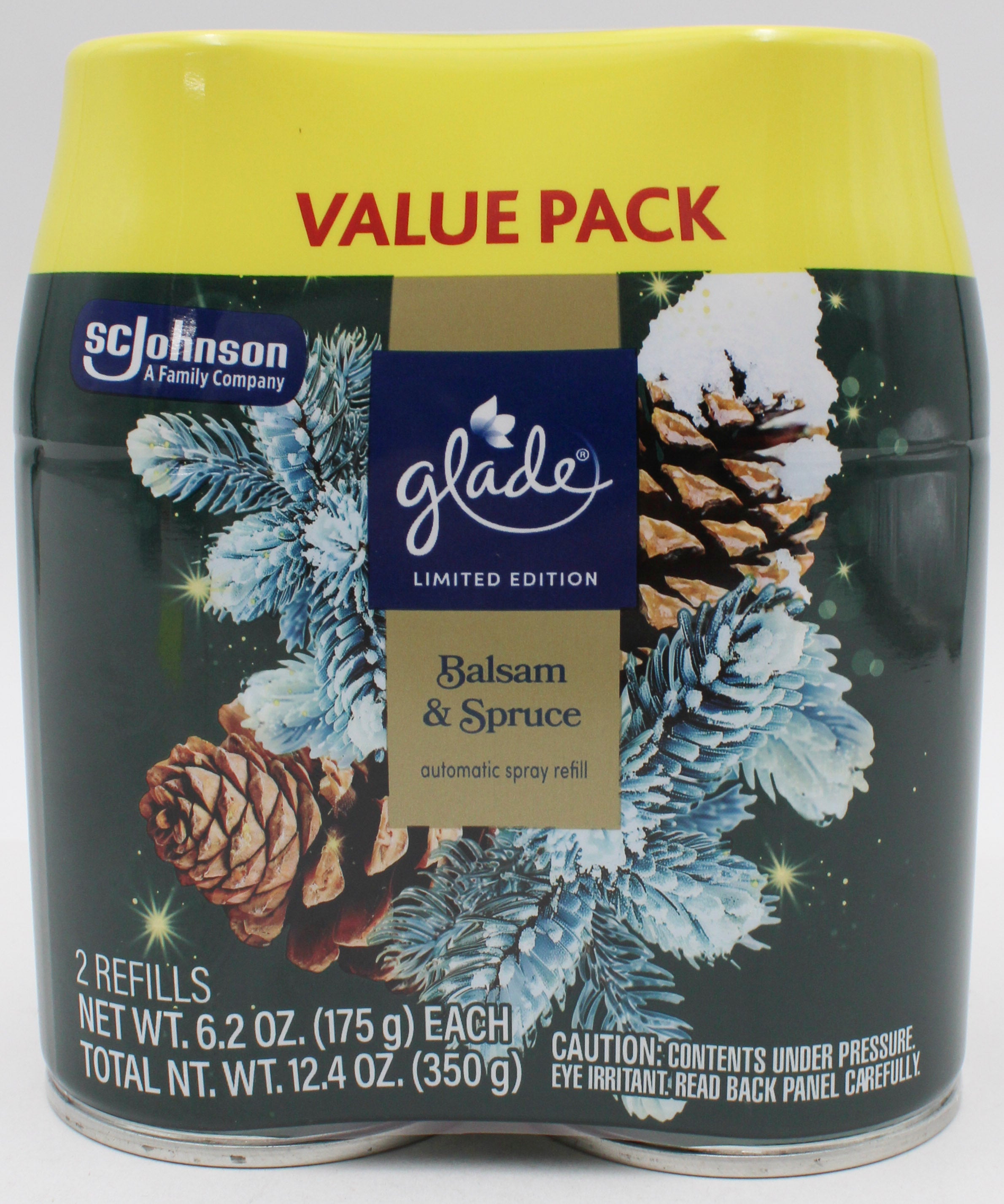 GLADE AUTOMATIC SPRAY BALSAM & SPRUCE 2 REFILLS 6.2oz US