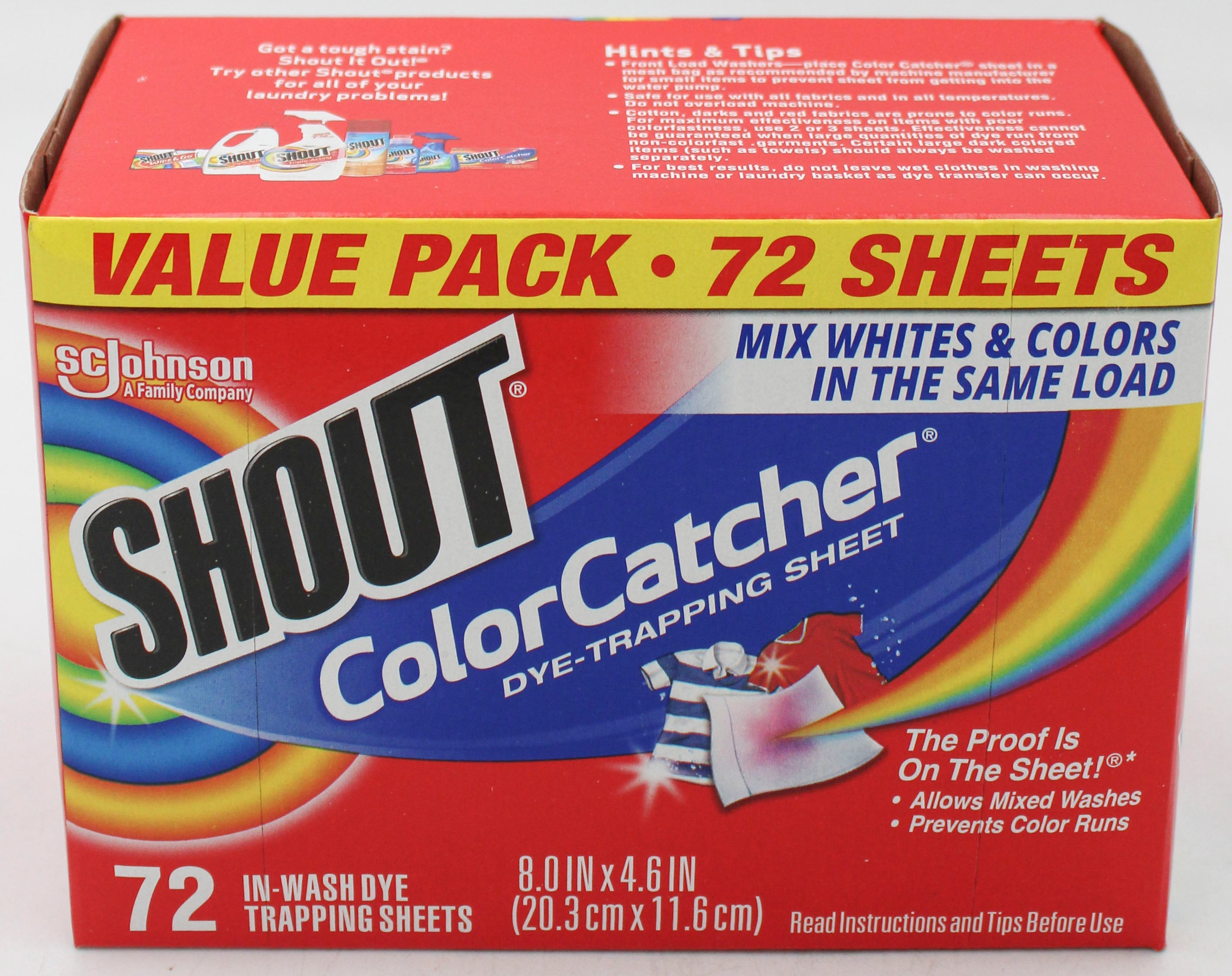 SP SHOUT COLOR CATCHER SHEETS 72 SHEETS