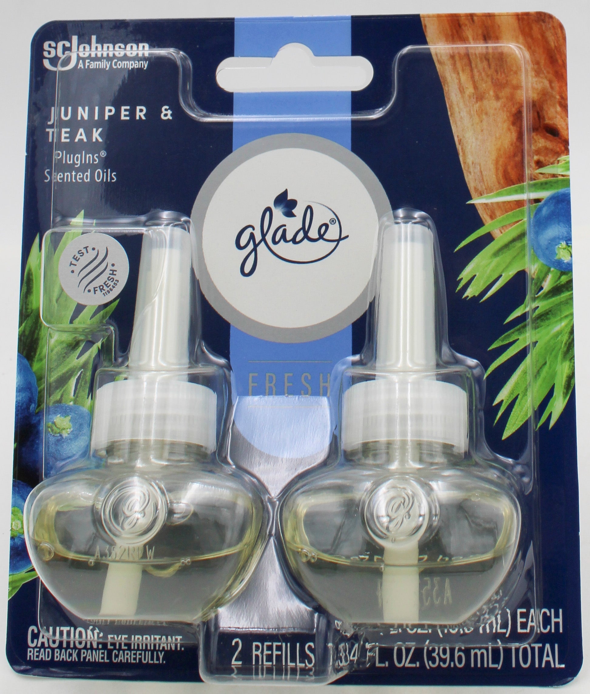 GLADE PLUGINS SCENTED OIL FRESH JUNIPER & TEAKWOOD 2ct 0.67floz US