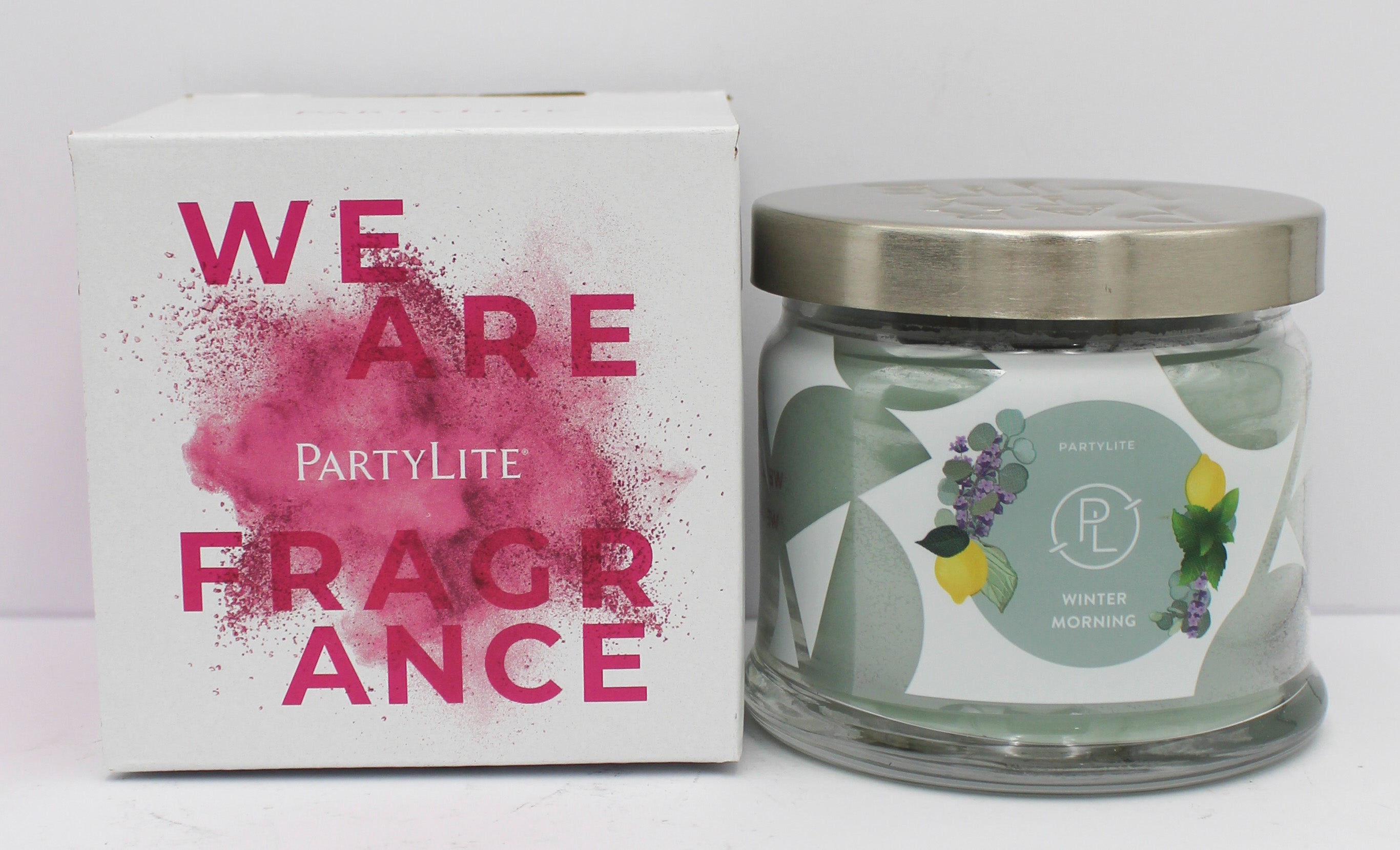 PARTYLITE WINTER MORNING 3-WICK JAR CANDLE 13.2oz