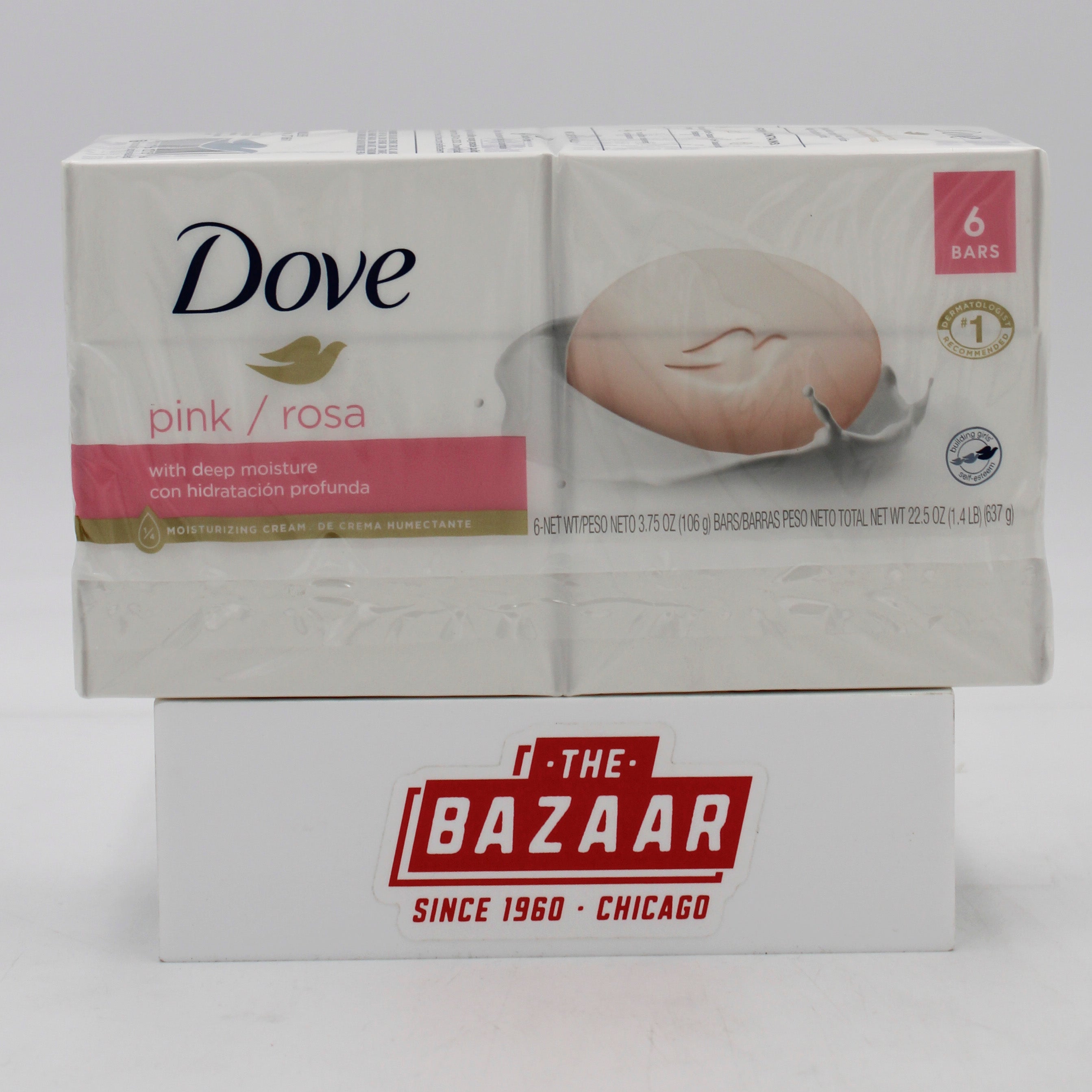 DOVE BAR SOAP 6CT ASSORTED 22.5oz PALLET