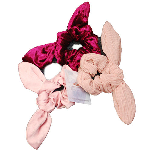 SCUNCI SCRUNCHIE 3CT-PINKS ASST/NI
