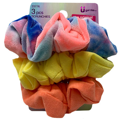 Scunci Hair Scrunchies Assorted 3-Pack