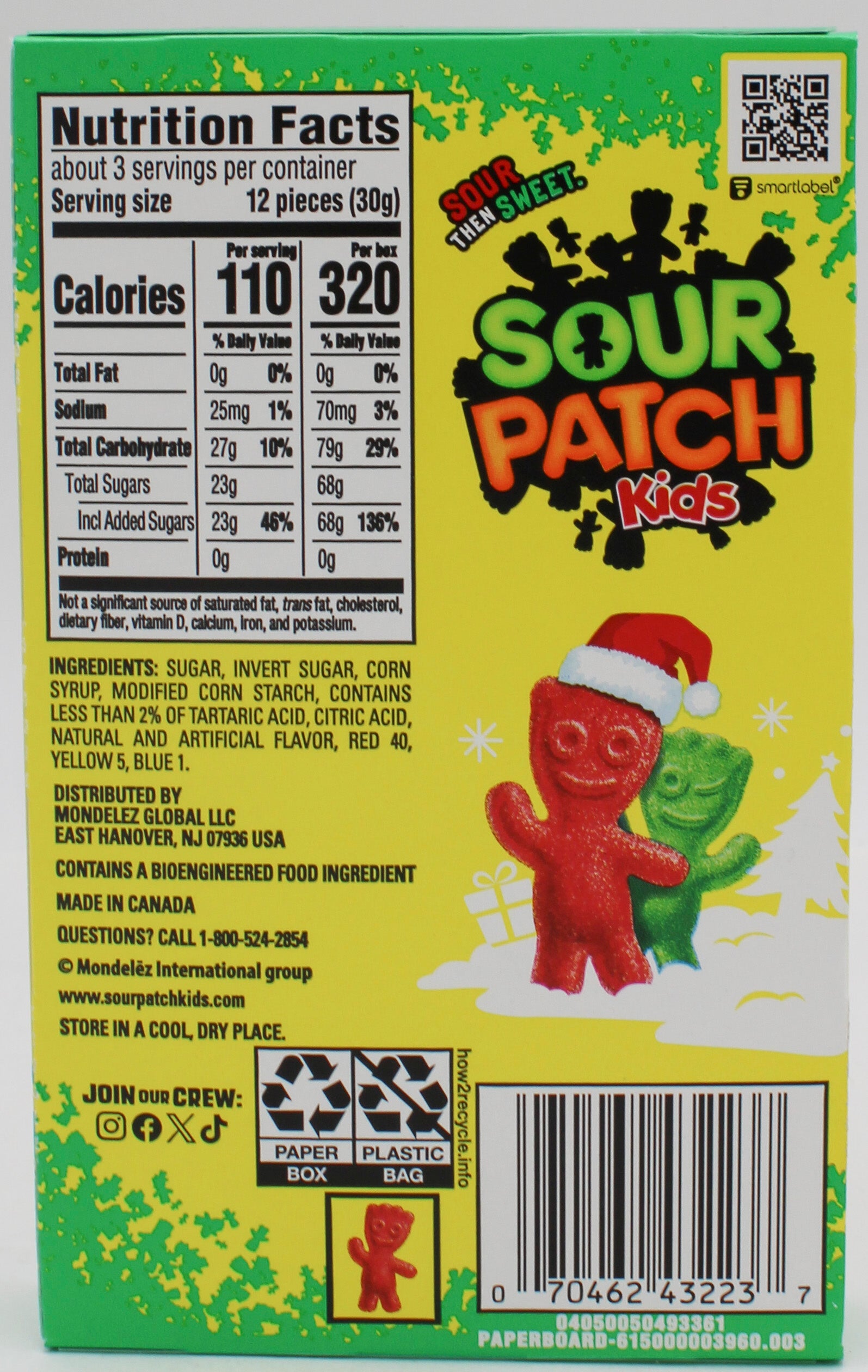 SOUR PATCH KIDS SOFT  & CHEWY CANDY 3.1 Oz  BB 9/2/26