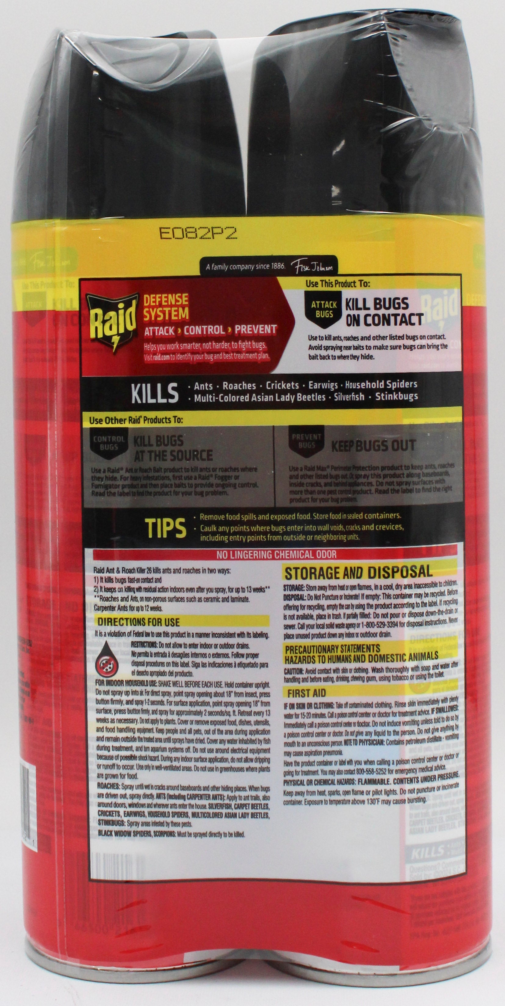 RAID ANT & ROACH KILLER OUTDOOR FRESH TWIN PACK 17.5oz