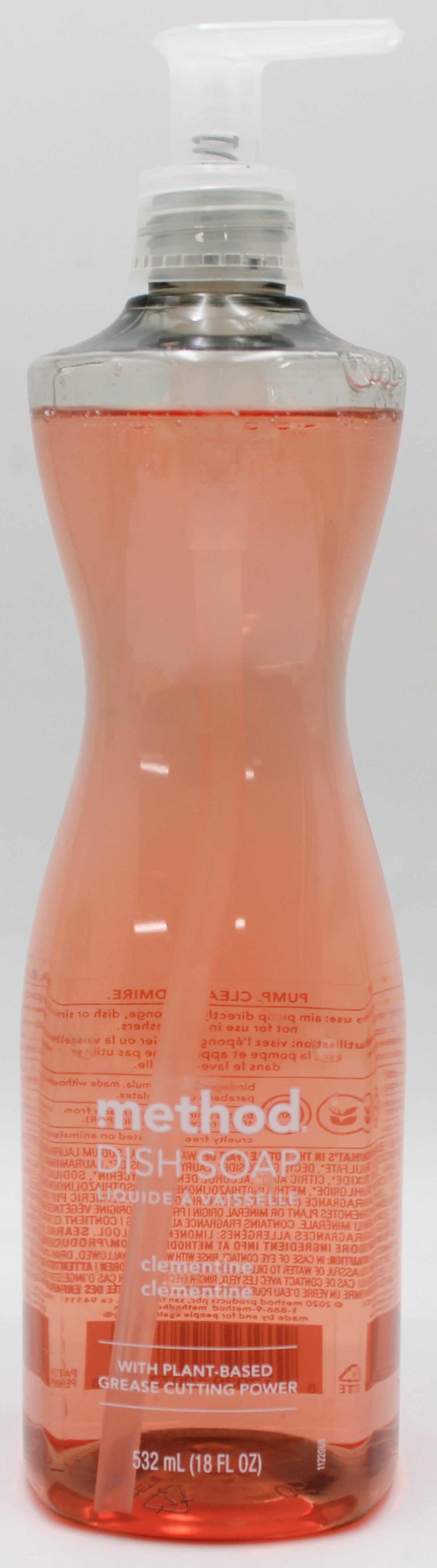 METHOD DISH SOAP PUMP CLEMENTINE 18oz NA
