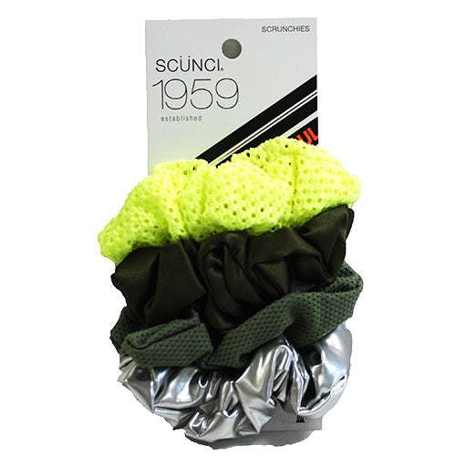 SCUNCI SCRUNCHIES 4ct ASST ($7.99)NI