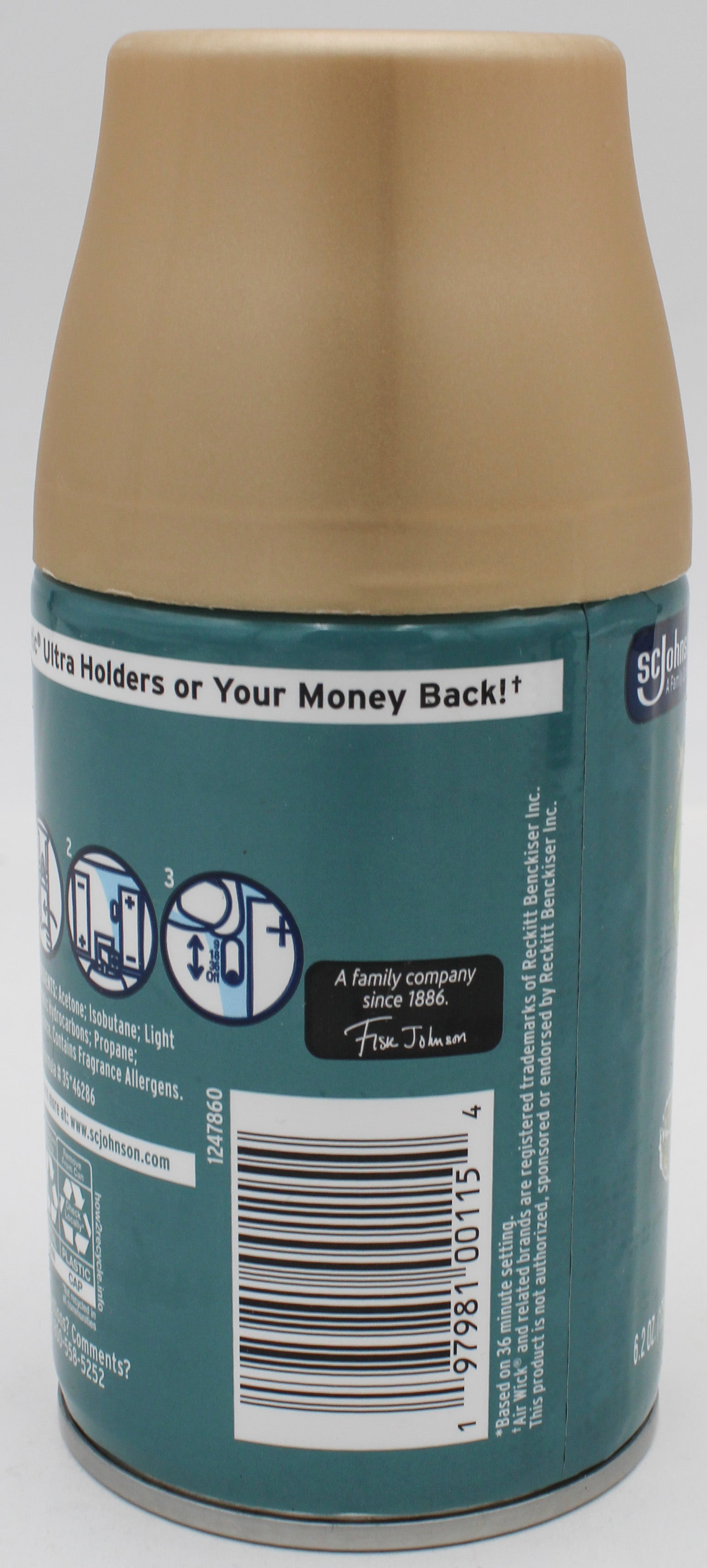 GLADE AUTOMATIC SPRAY REFILL BERGAMOT & EUCALYPTUS 6.2oz US