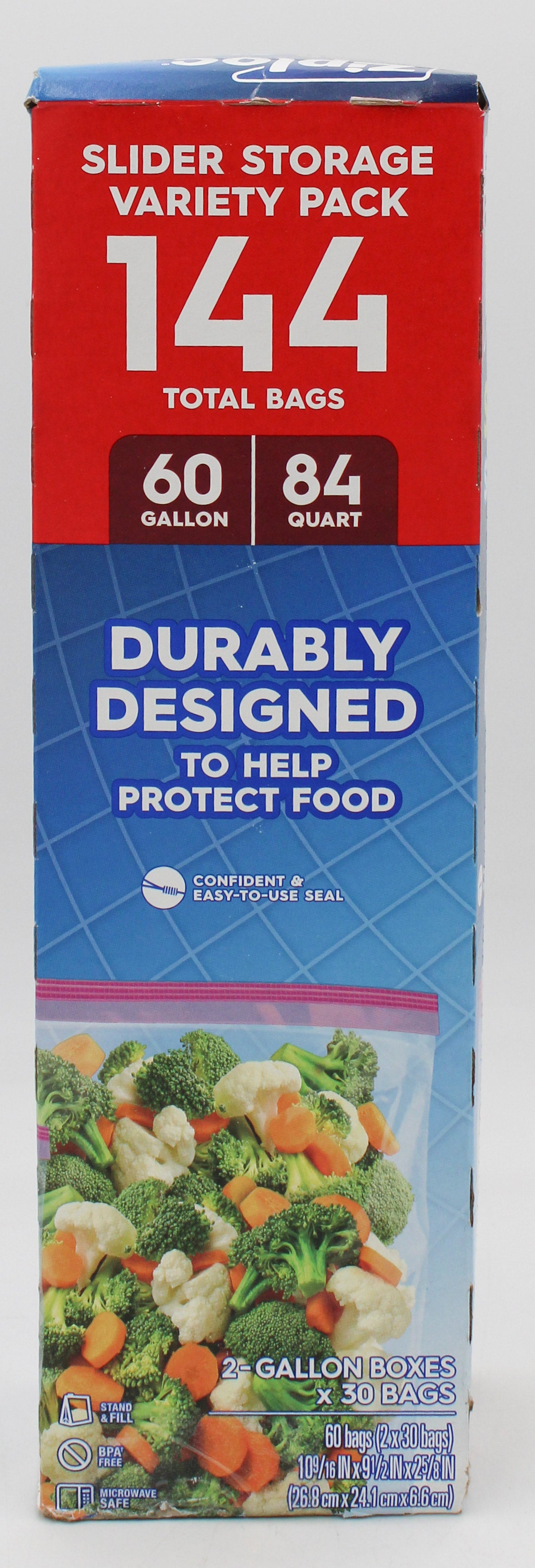 SP ZIPLOC BAGS SLIDER STORAGE 30CT GALLON (IMPERFECT) NO UPC