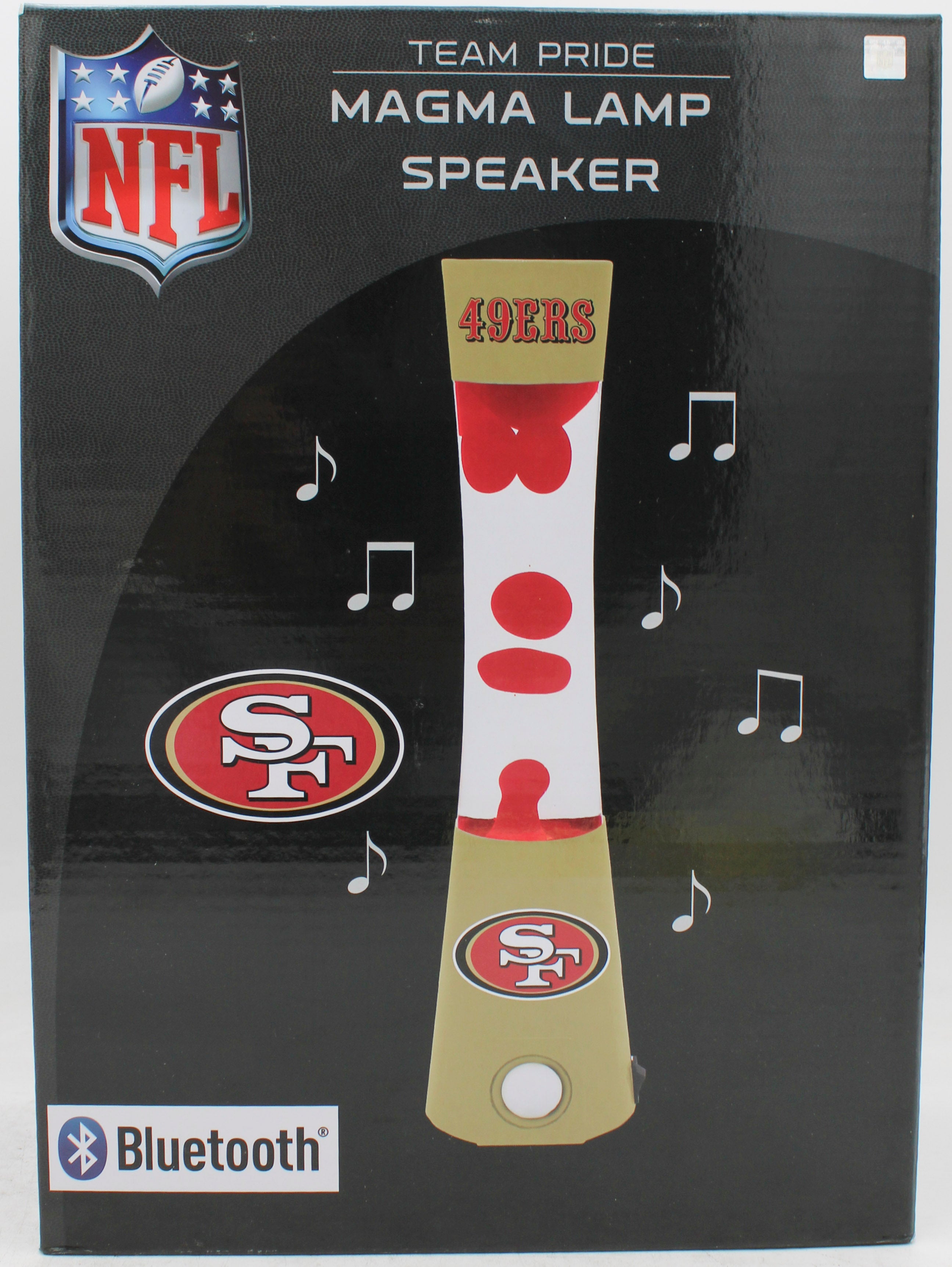 NFL SAN FRANCISCO 49ER LAVA LAMP SPEAKER 16.5"