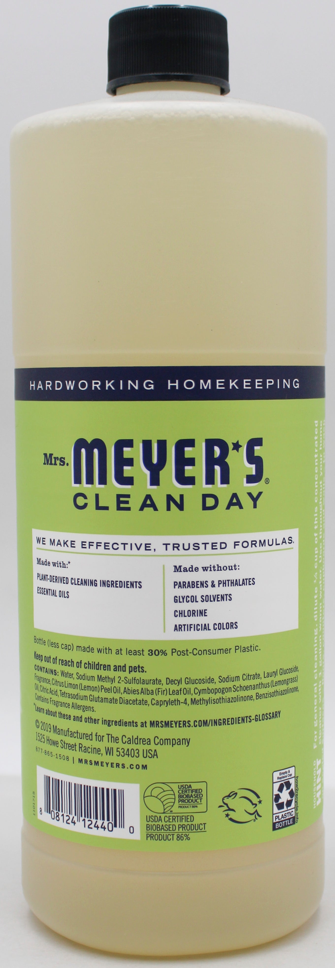 Mrs. Meyer's Multi Surface Concentrate Lemon Verbena 32oz