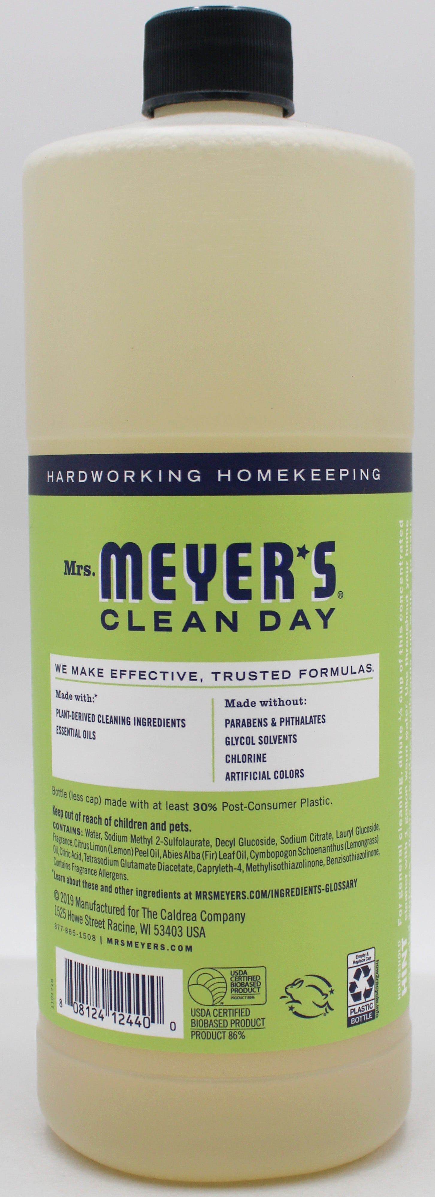 Mrs. Meyer's Multi Surface Concentrate Lemon Verbena 32oz