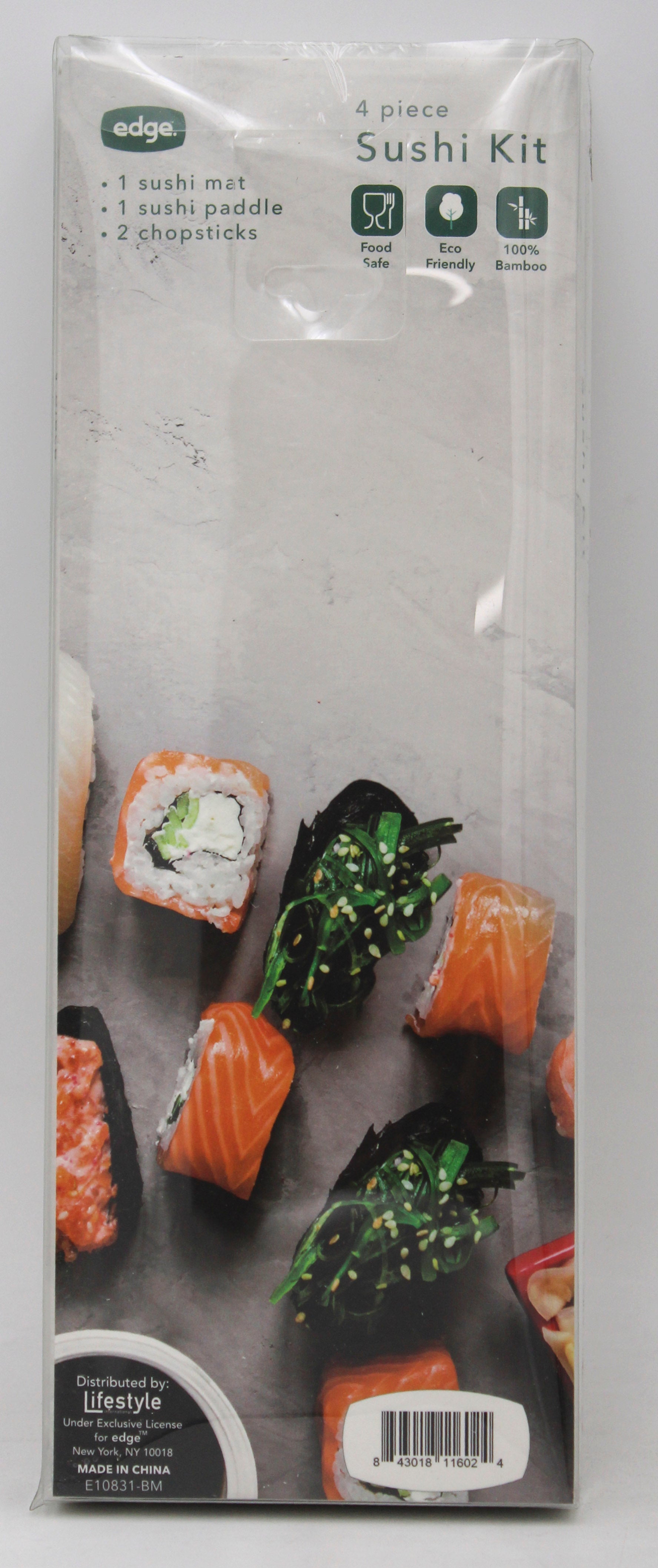 4PC SUSHI KIT (MAT, 2 CHOPSTICKS, RICE PADDLE)