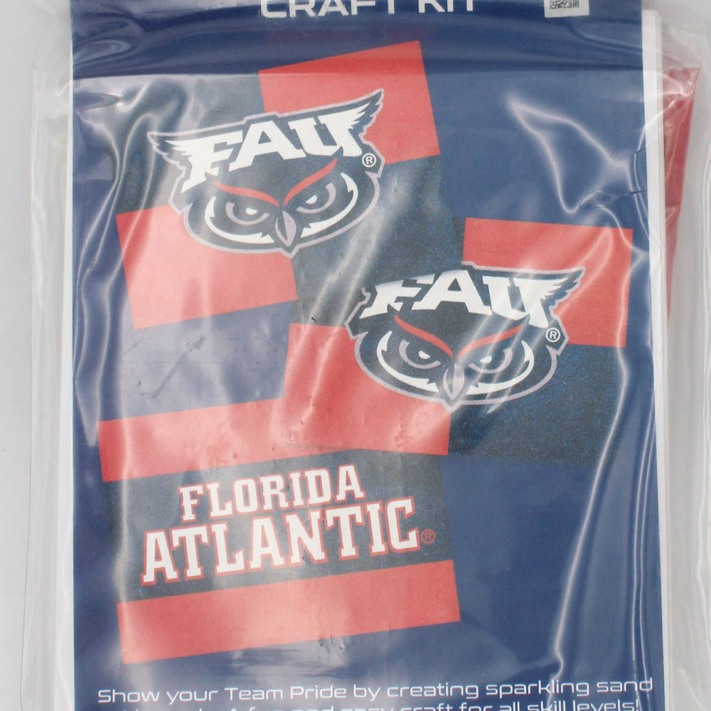 NCAA FLORIDA ATLANTIC OWLS SAND ART CRAFT KIT