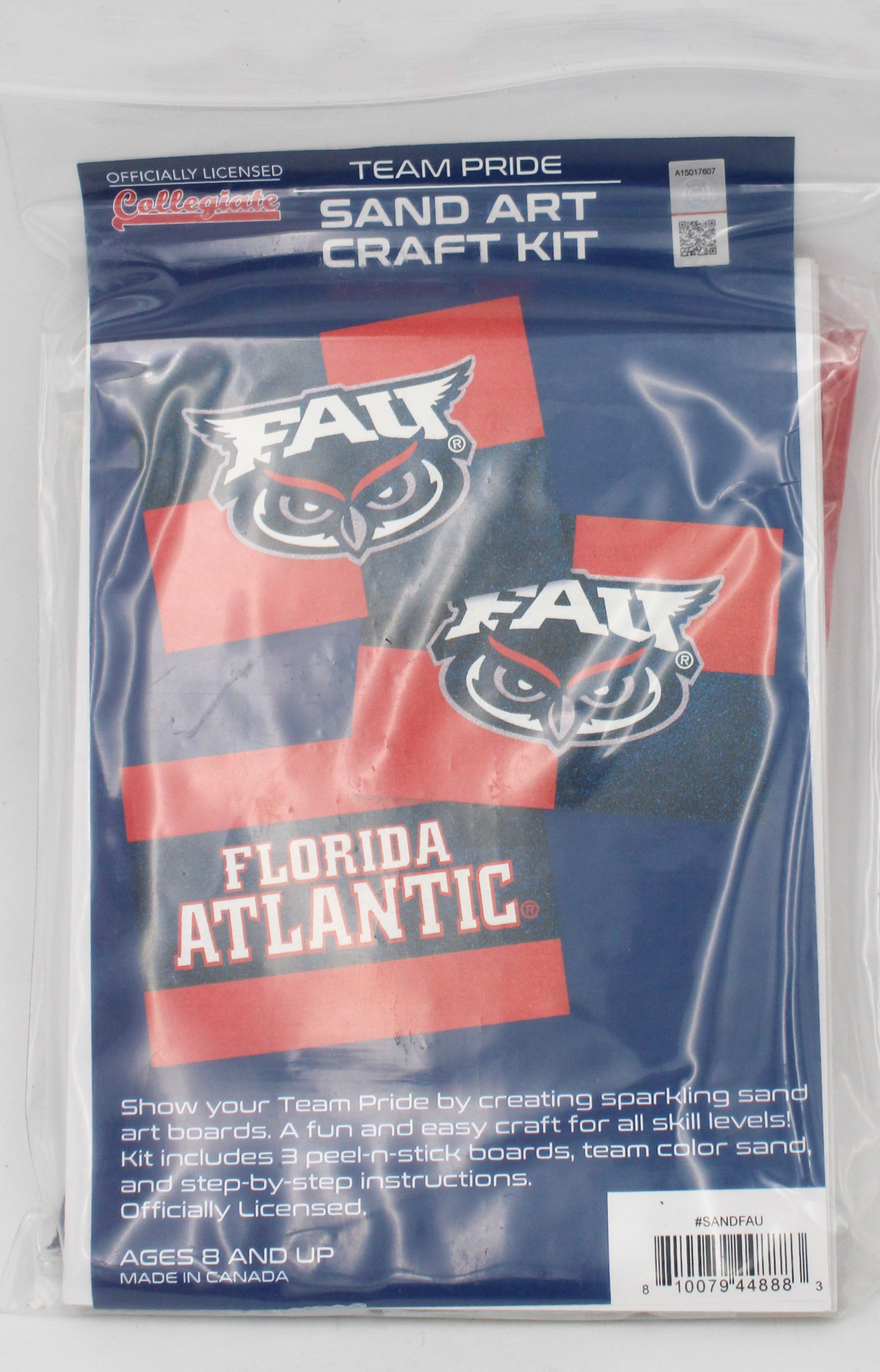 NCAA FLORIDA ATLANTIC OWLS SAND ART CRAFT KIT