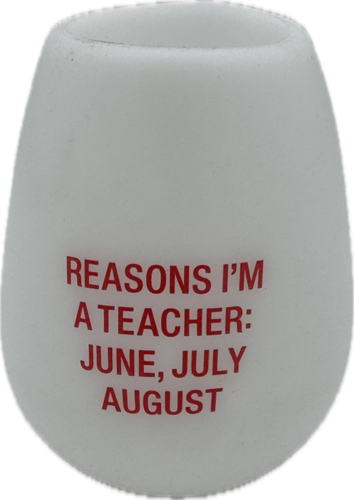 TEACHER SILICONE WINE CUP 12.5OZ