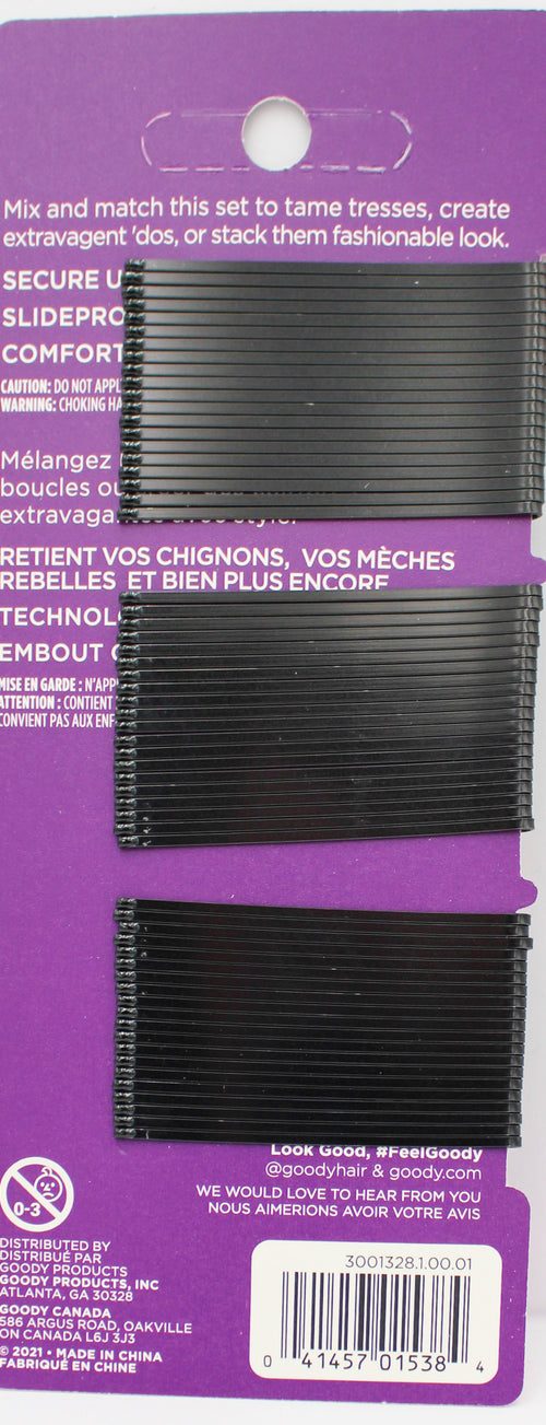 GOODY BOBBY PINS 60CT BLACK NI