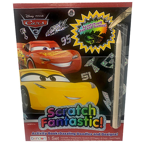 SCRATCH FANTASTIK ACTVTY BOOK-CARS3