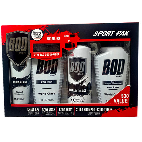 BOD MAN BATH/BODY SET 4PC-WRLD CLSS