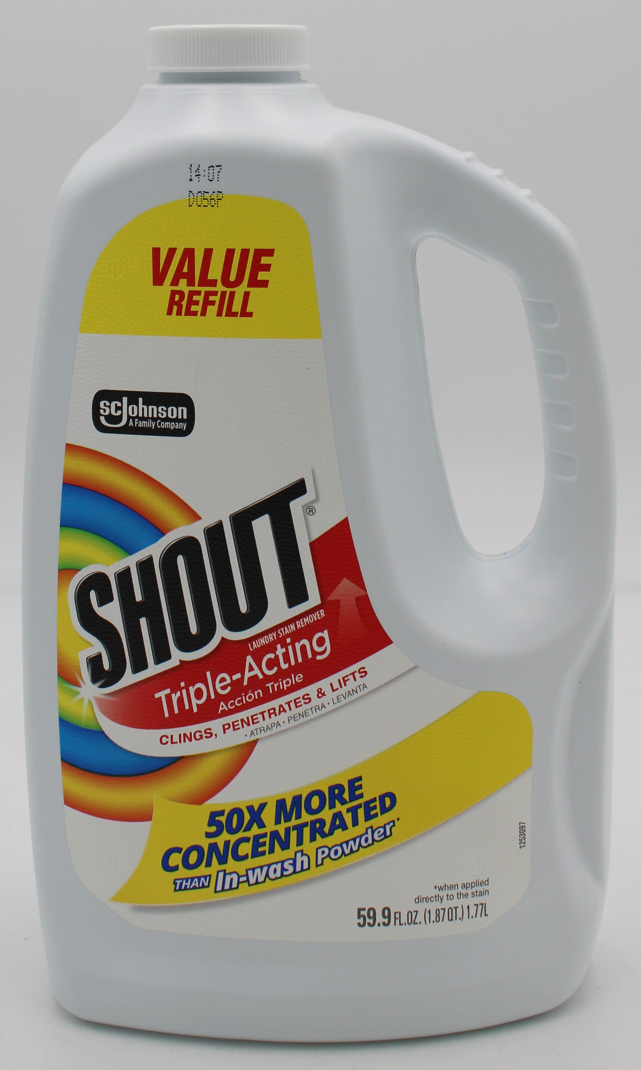 SP SHOUT TRIPLE ACTING 59.9oz LAUNDRY STAIN REMOVER