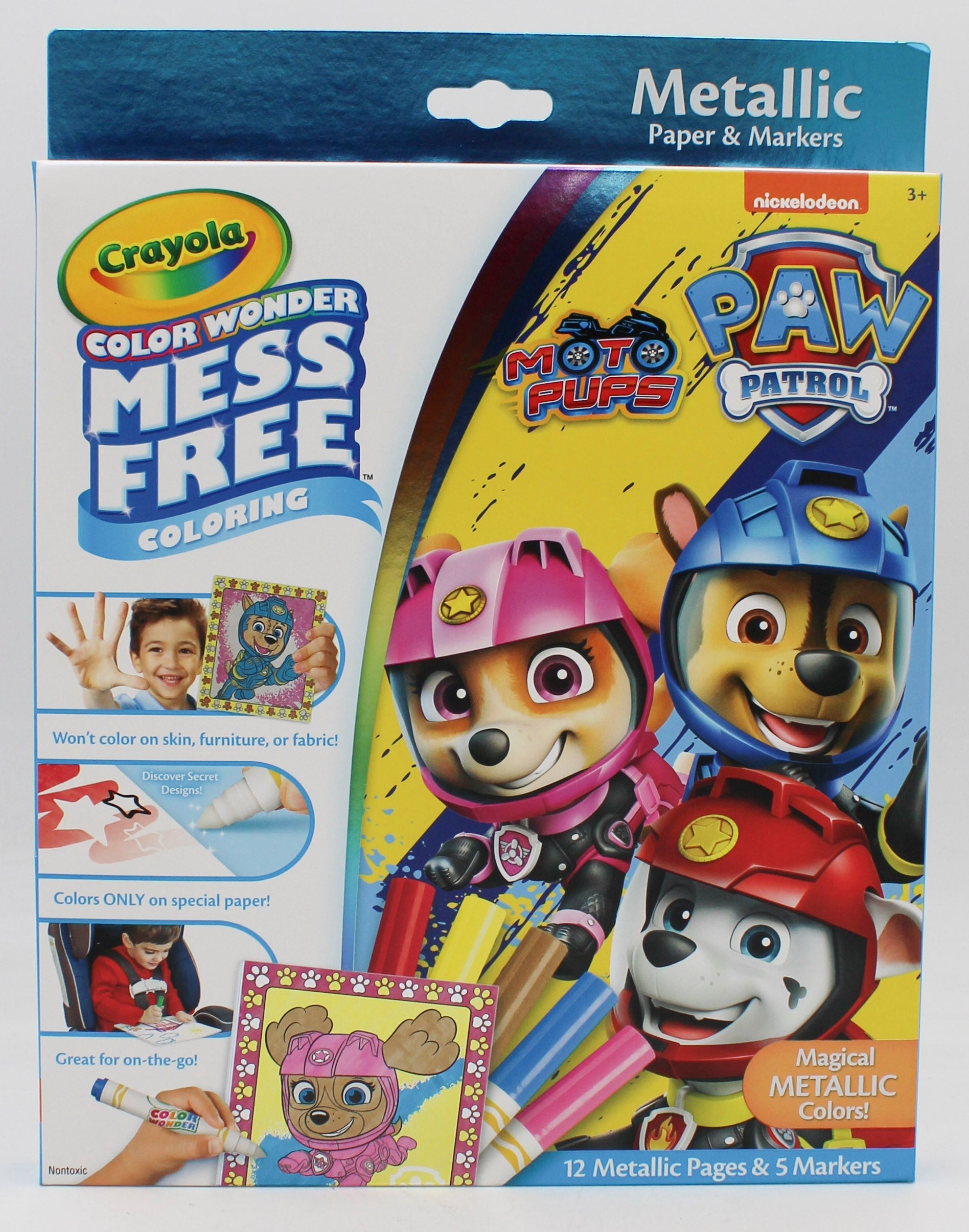 CRAYOLA COLOR WONDER METALLIC BOX SET, PAW PATROL NI