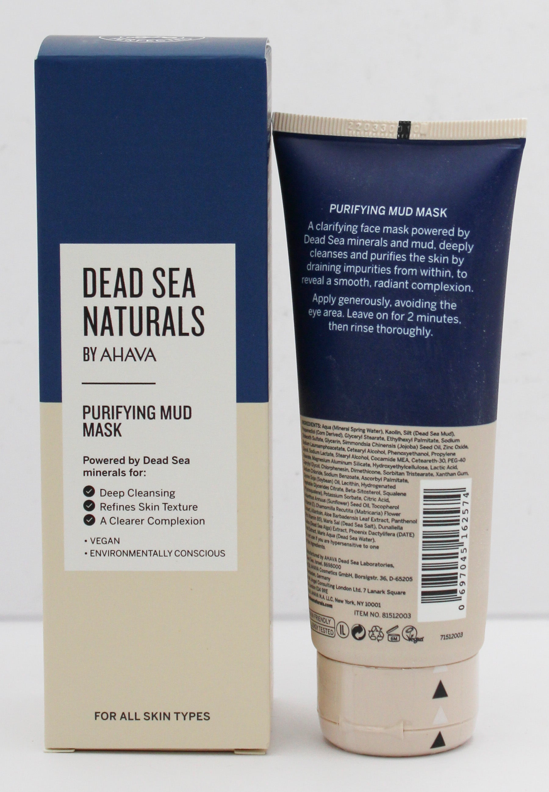 AHAVA DEAD SEA NATURALS PURIFYING MASK 3.4 oz