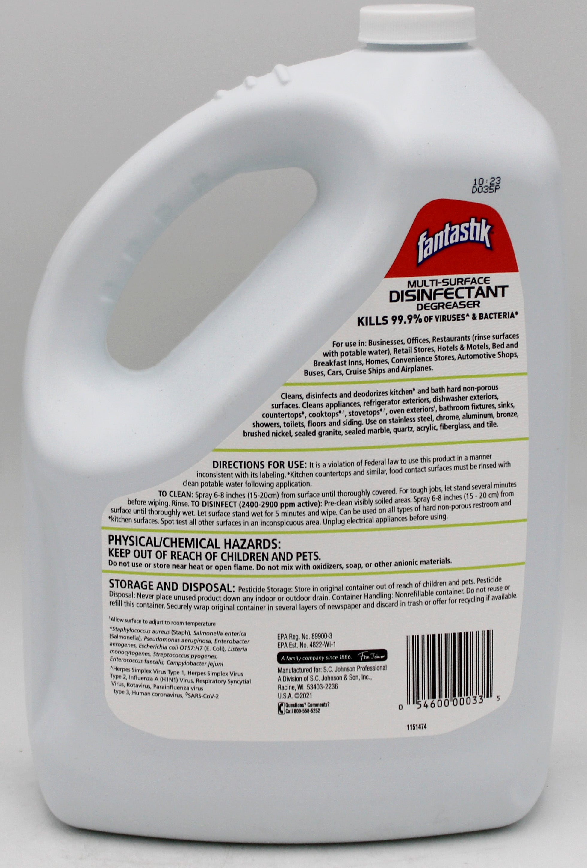 SP FANTASTIK MULTI-SURFACE REFILL 128oz DEGREASER