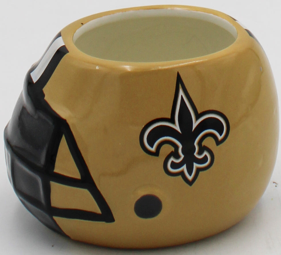 OFFICIALLY LICENCED NEW ORLEANS SAINTS SMALL CERAMIC HELMET