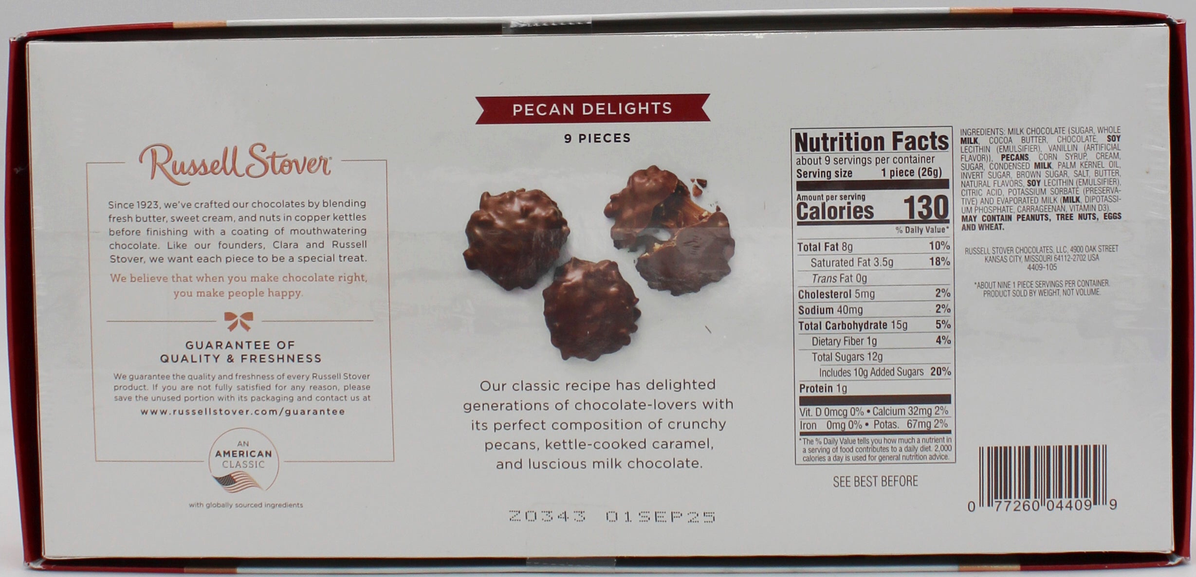 RUSSELL STOVER  ASSORTED BOXED CHOCOLATES FLOORSTAND (40 Boxes per Floorstand)   Best By 9/1/2025