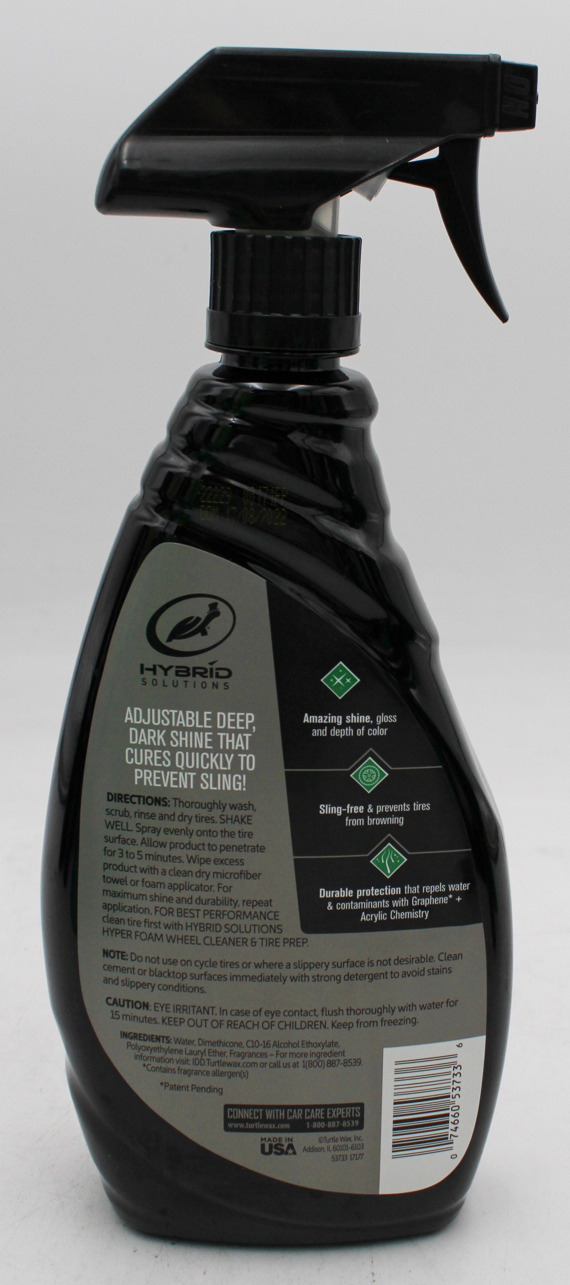 SP TURTLE WAX GRAFHENE ACRYLIC TIRE SHINE SPRAY COATING 23oz