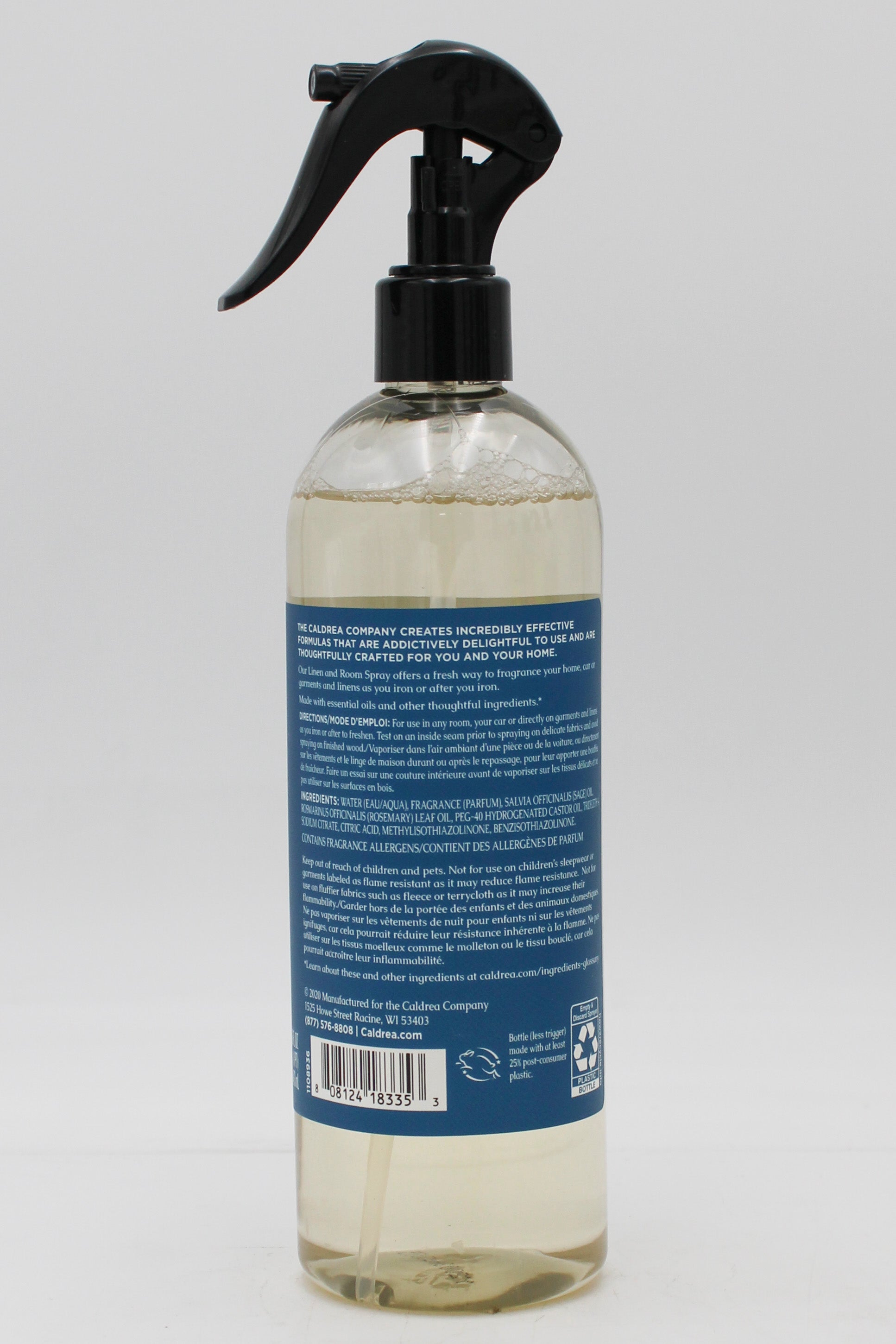 CALDREA LINEN & ROOM SPRAY BASIL BLUE SAGE 16oz