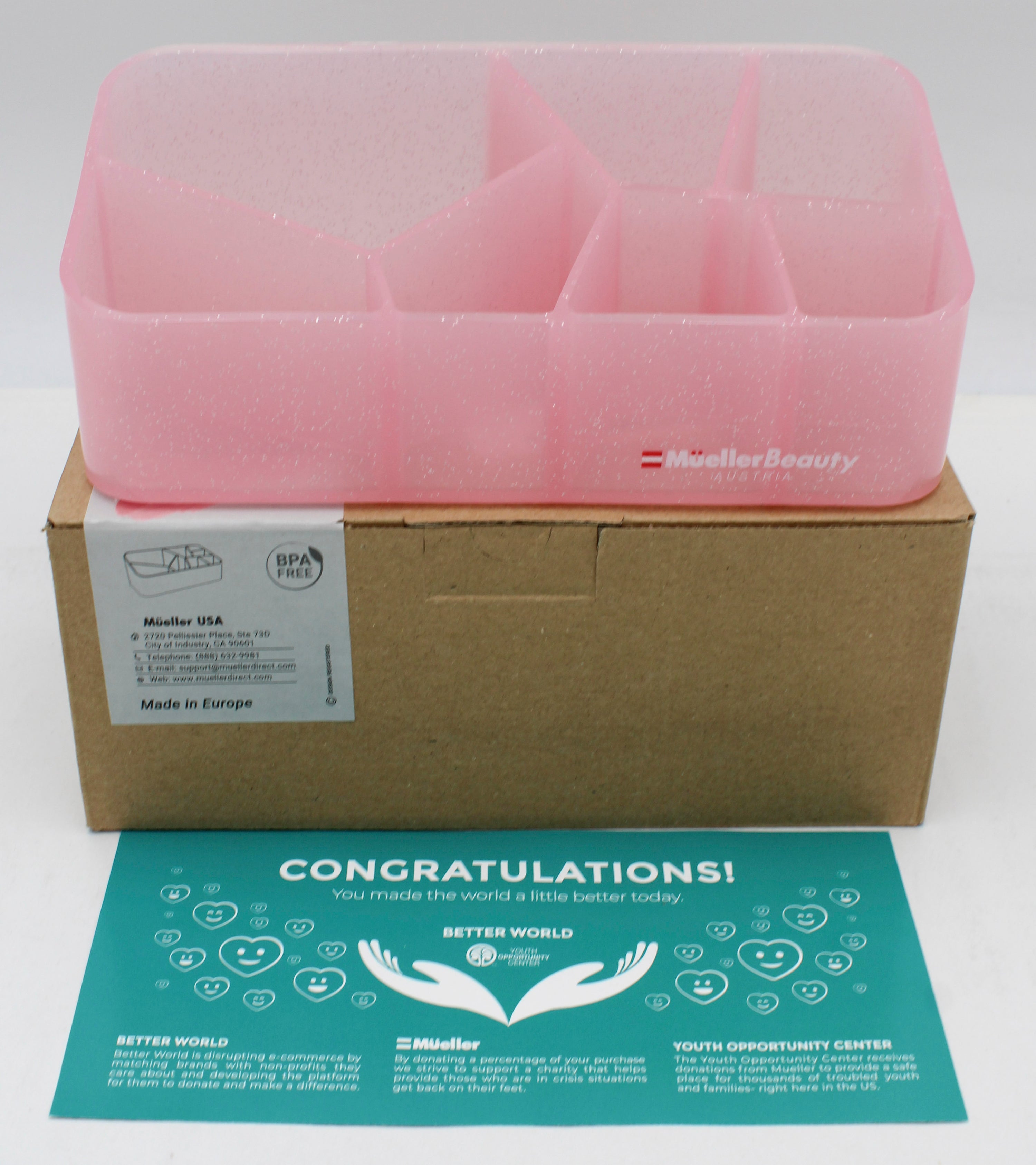 MAKEUP ORGANIZER PINK