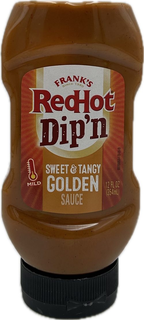 FRANKS REDHOT SWEET & TANGY GOLDEN DIP'N SAUCE 12floz BEST BY 5/22/2025