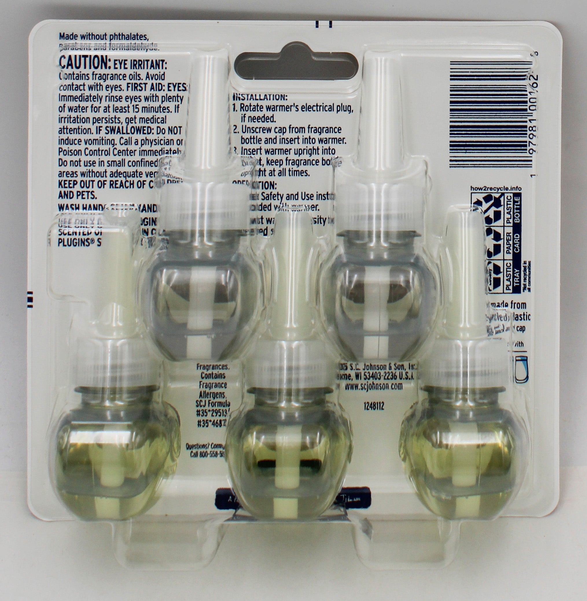 GLADE PLUGINS SCENTED OIL PUMPKIN & GINGER/POMEGRANATE & CURRANT 5ct 0.67floz US