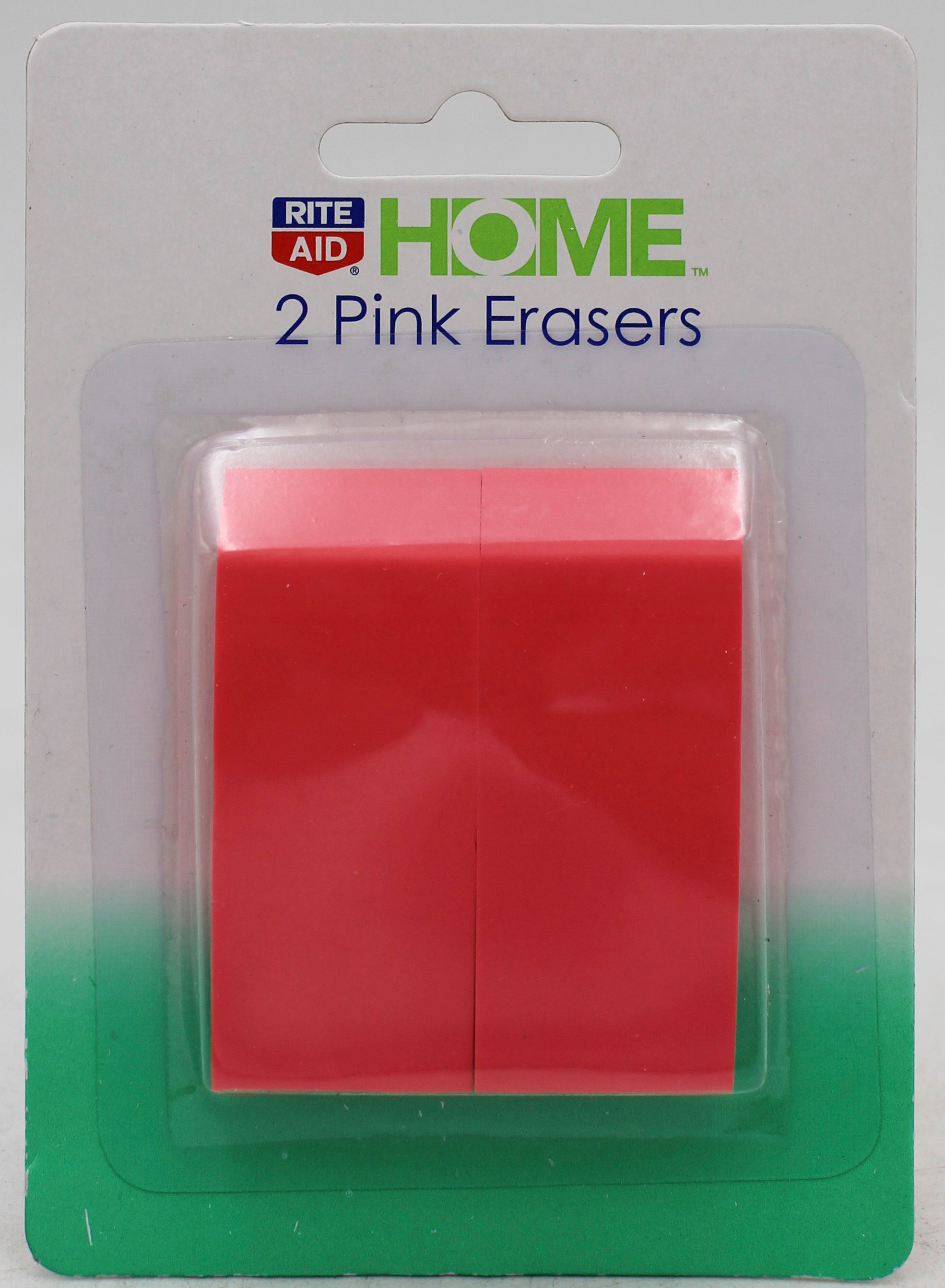 RITE AID PINK ERASERS 2CT