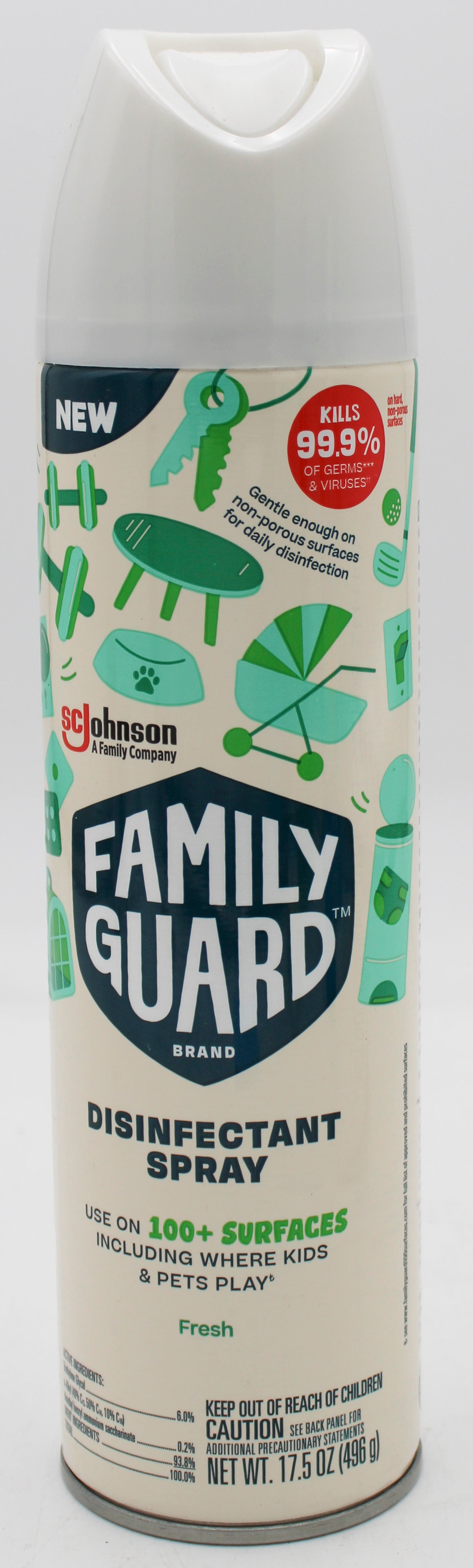 SP SCJ FAMILY GUARD 17.05oz DISINFECTANT SPRAY FRESH.