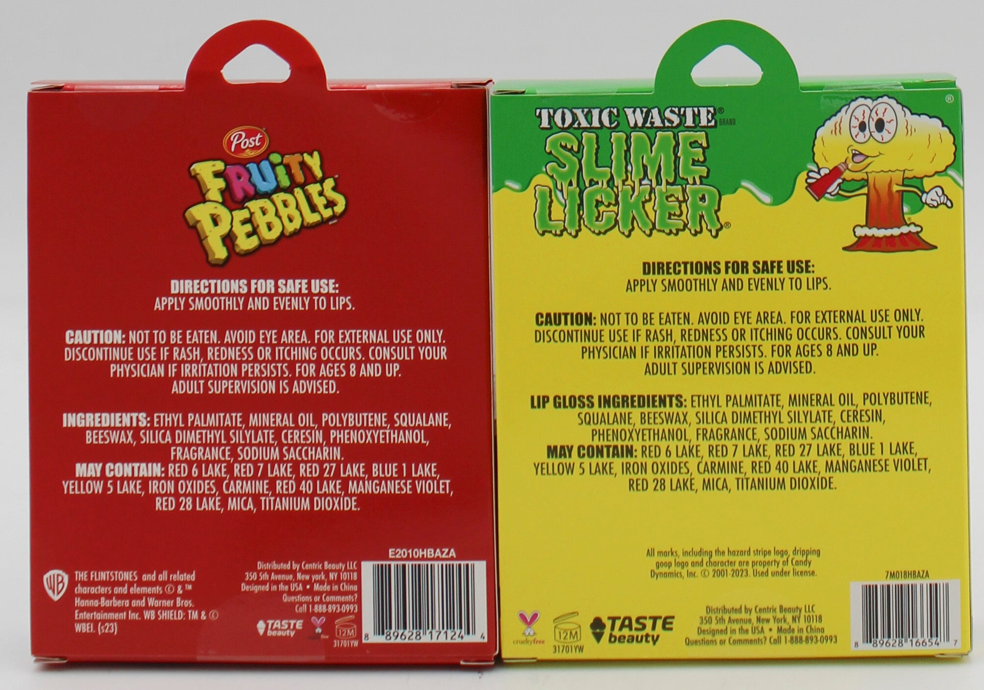 ASSORTED LICENSE LIP GLOSS SET 3ct NI