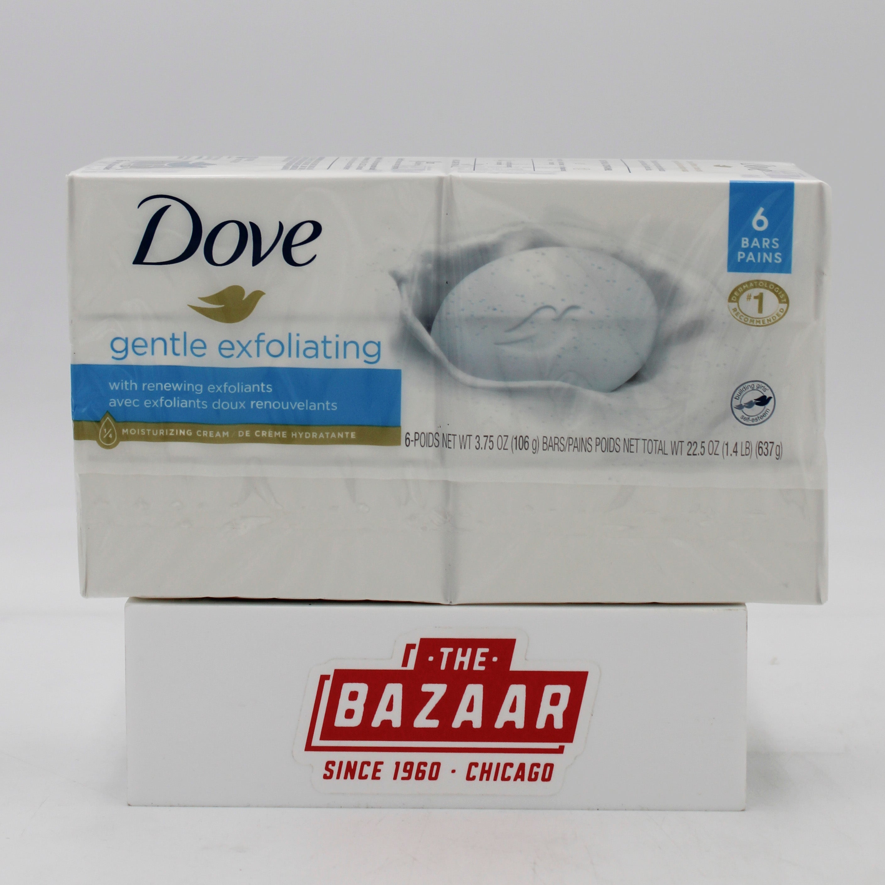 DOVE BAR SOAP 6CT ASSORTED 22.5oz PALLET