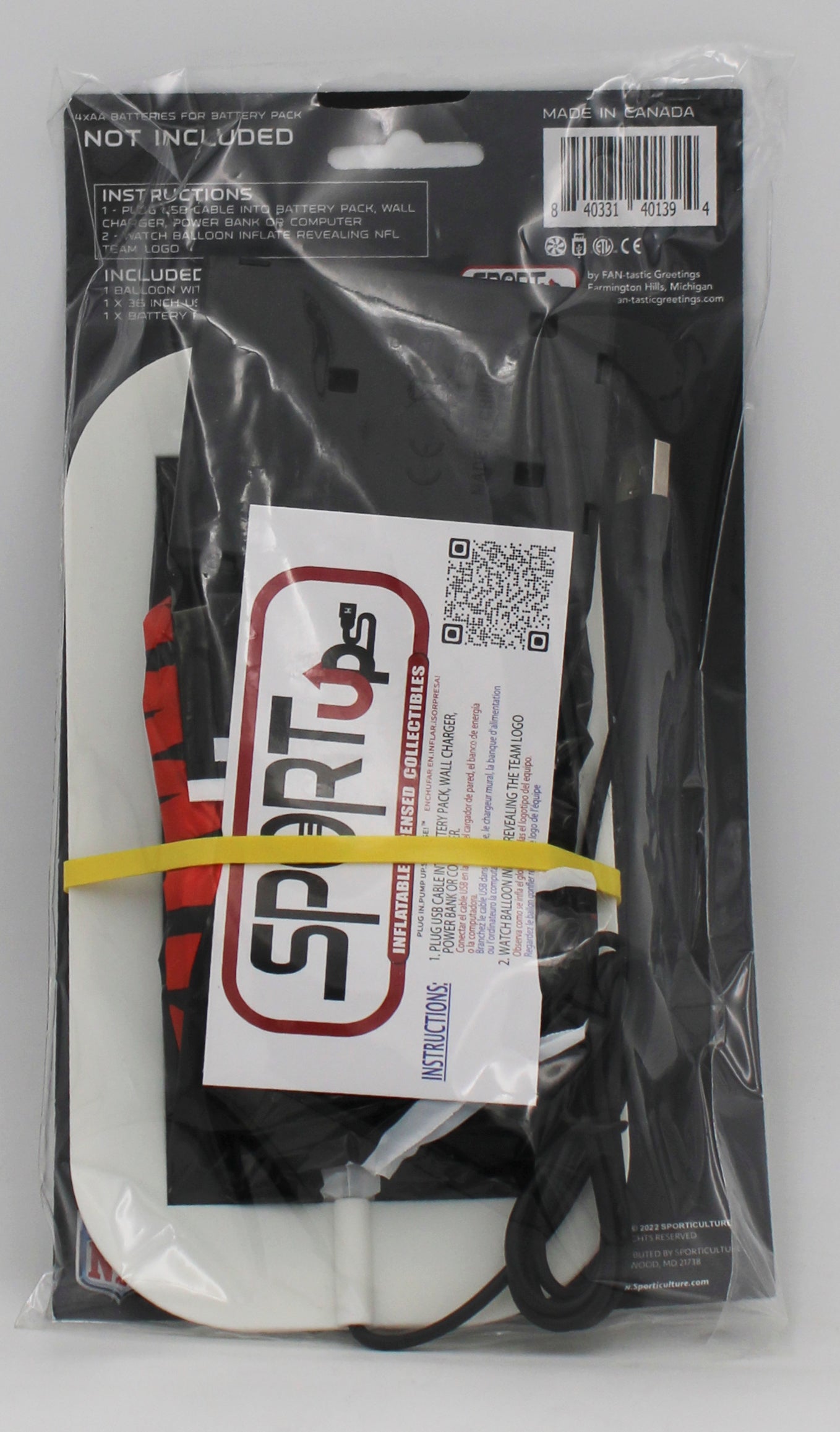 OFFICIALLY LICENCED CLEVELAND BROWNS TABLETOP INFLATABLE CENTERPIECE