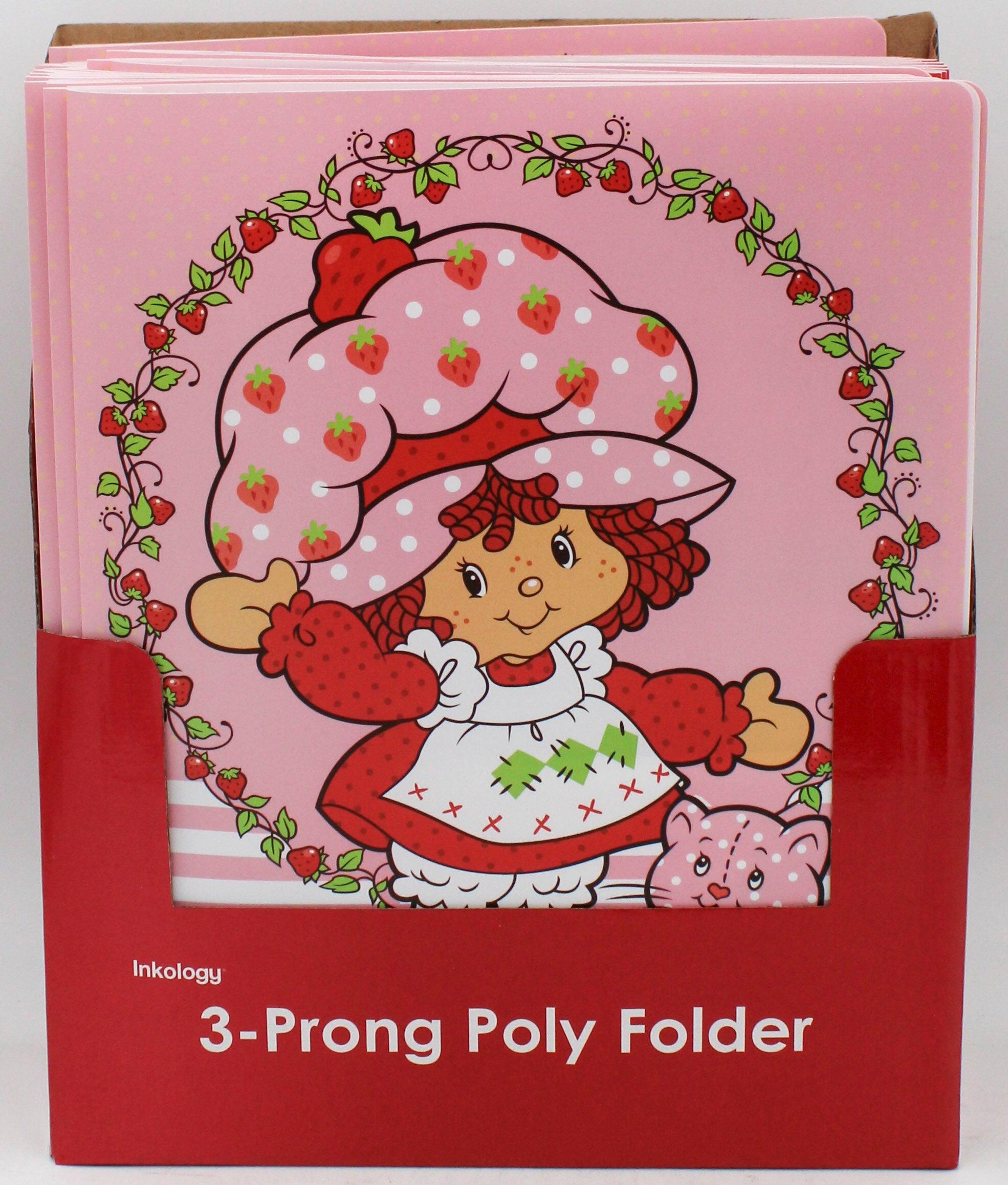 STRAWBERRY SHORTCAKE 2 POCKET POLY PORTFOLIO